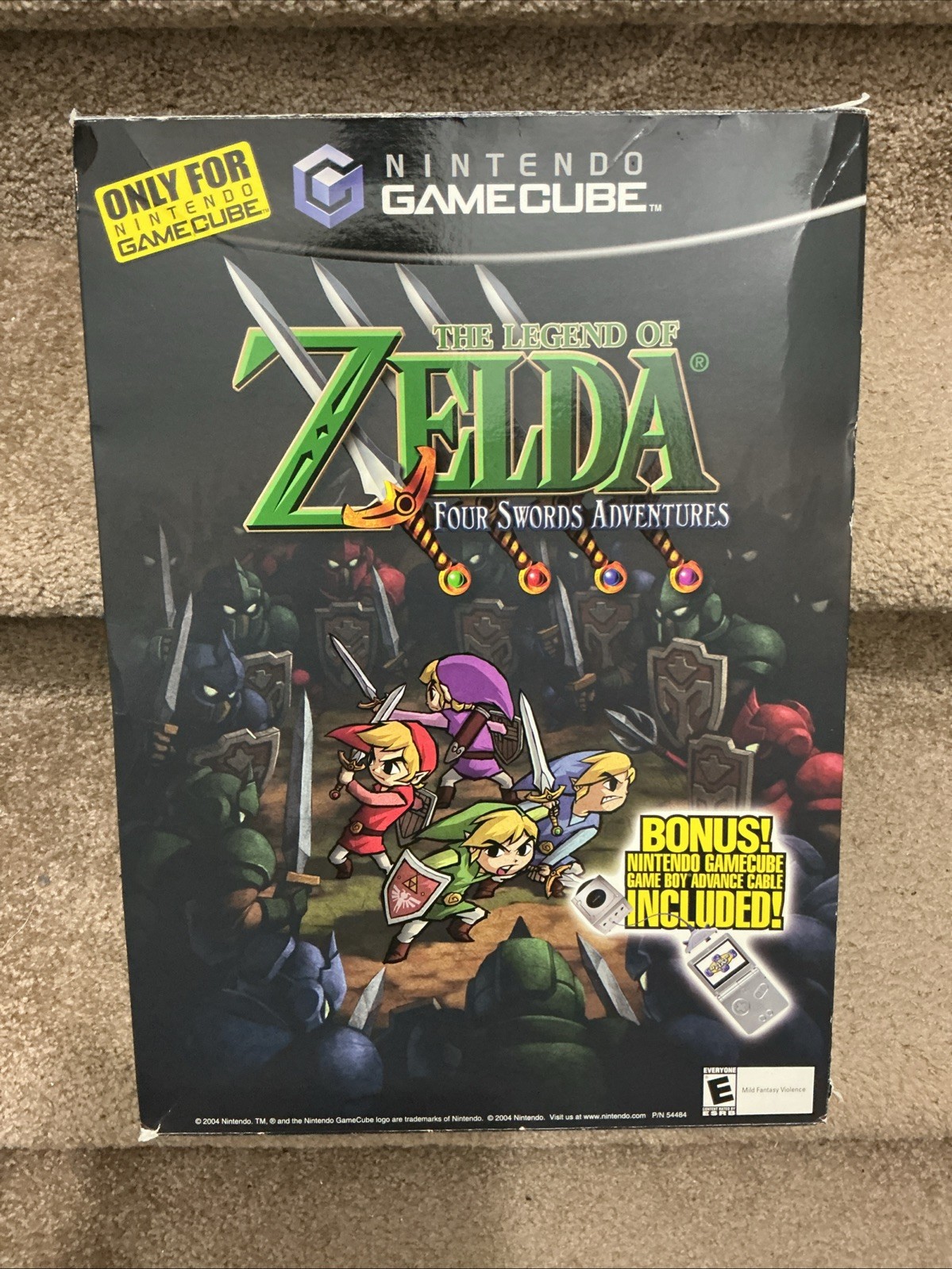 Nintendo GameCube Zelda Four Sword Adventure Box Display Promo Store Standee GBA