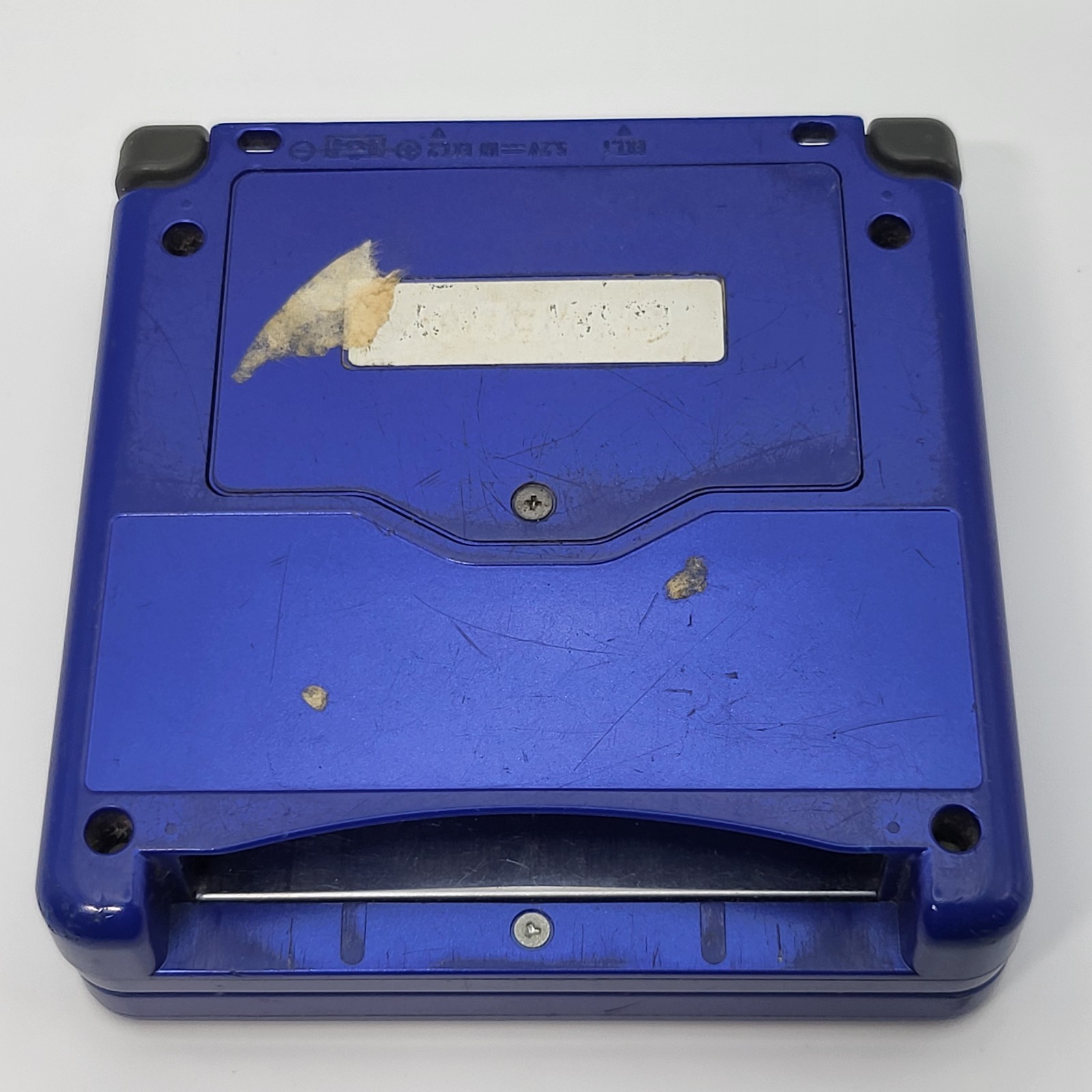 Nintendo Game Boy Advance SP Cobalt Blue AGS-001 w/ 3 Games *Screen Blemish