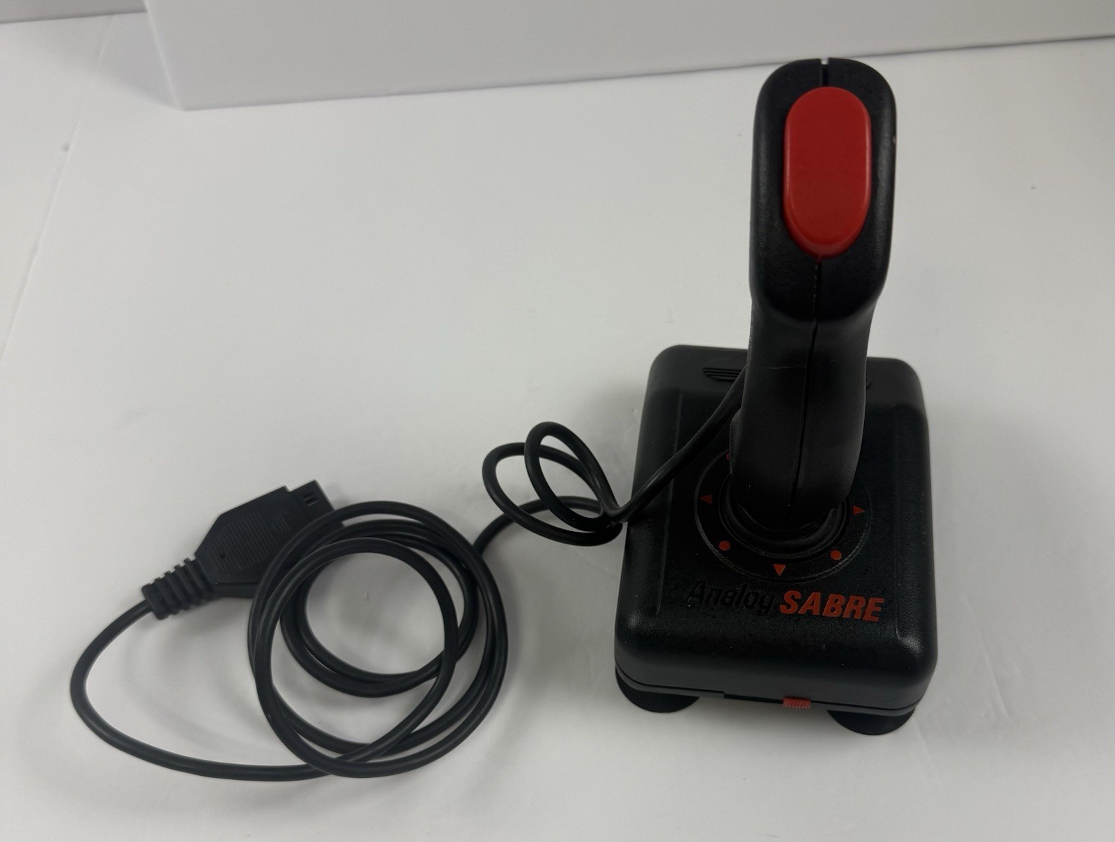 Suncom Analog Sabre Joystick Black And Red 2 Button Control Suction Mount