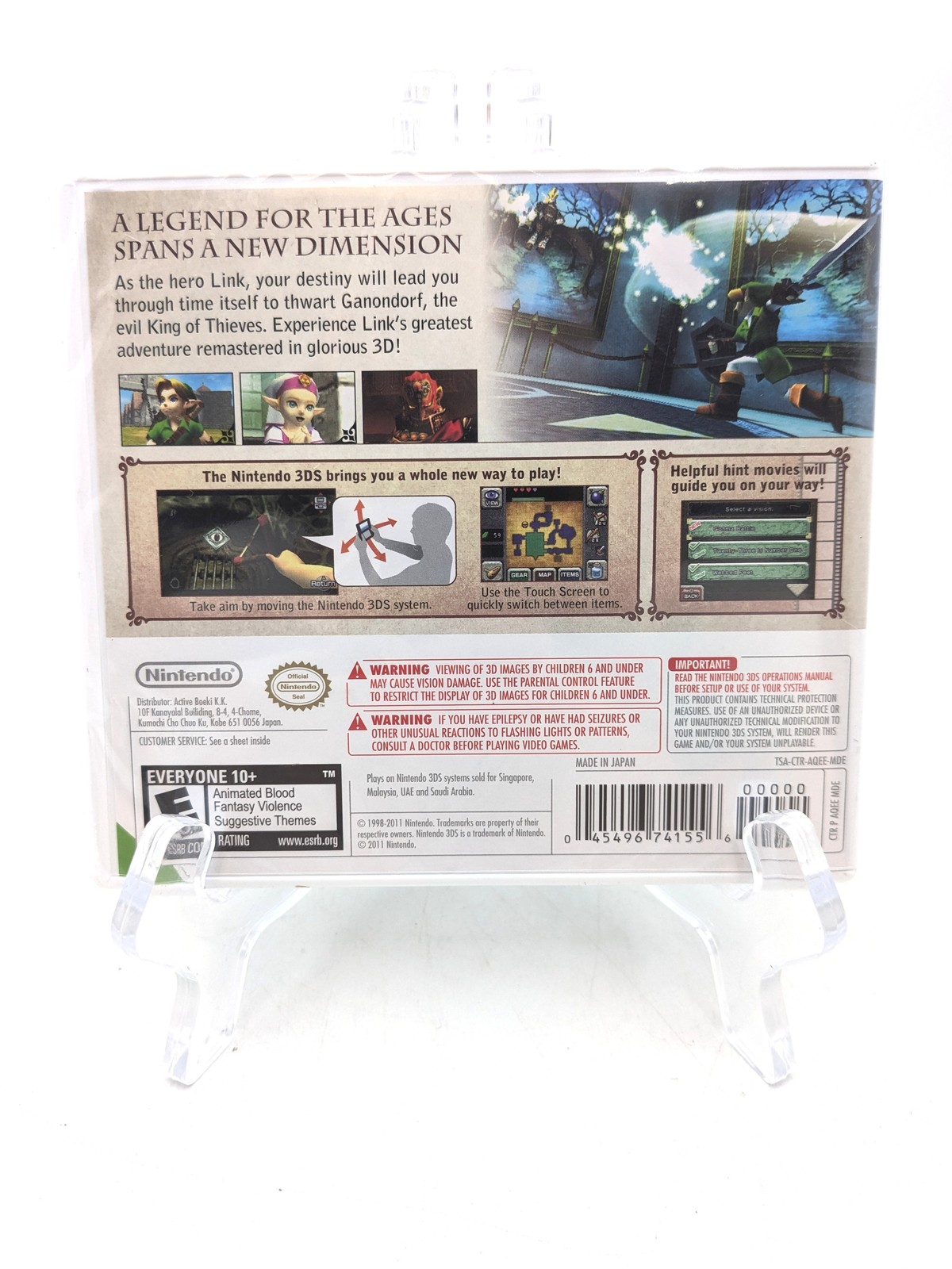 The Legend of Zelda: Ocarina of Time 3D For Nintendo 3DS Video Game Lot of 4