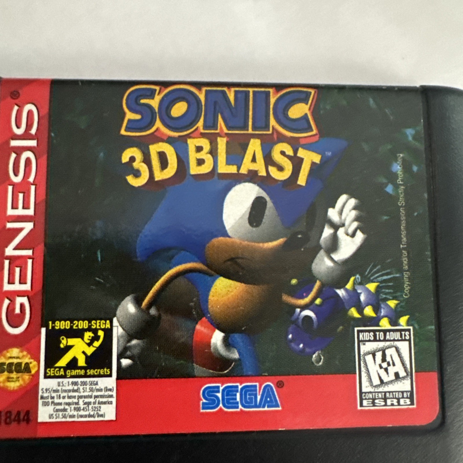 Rare Sonic 3D Blast SEGA Genesis Video Game Platformer Action Blockbuster