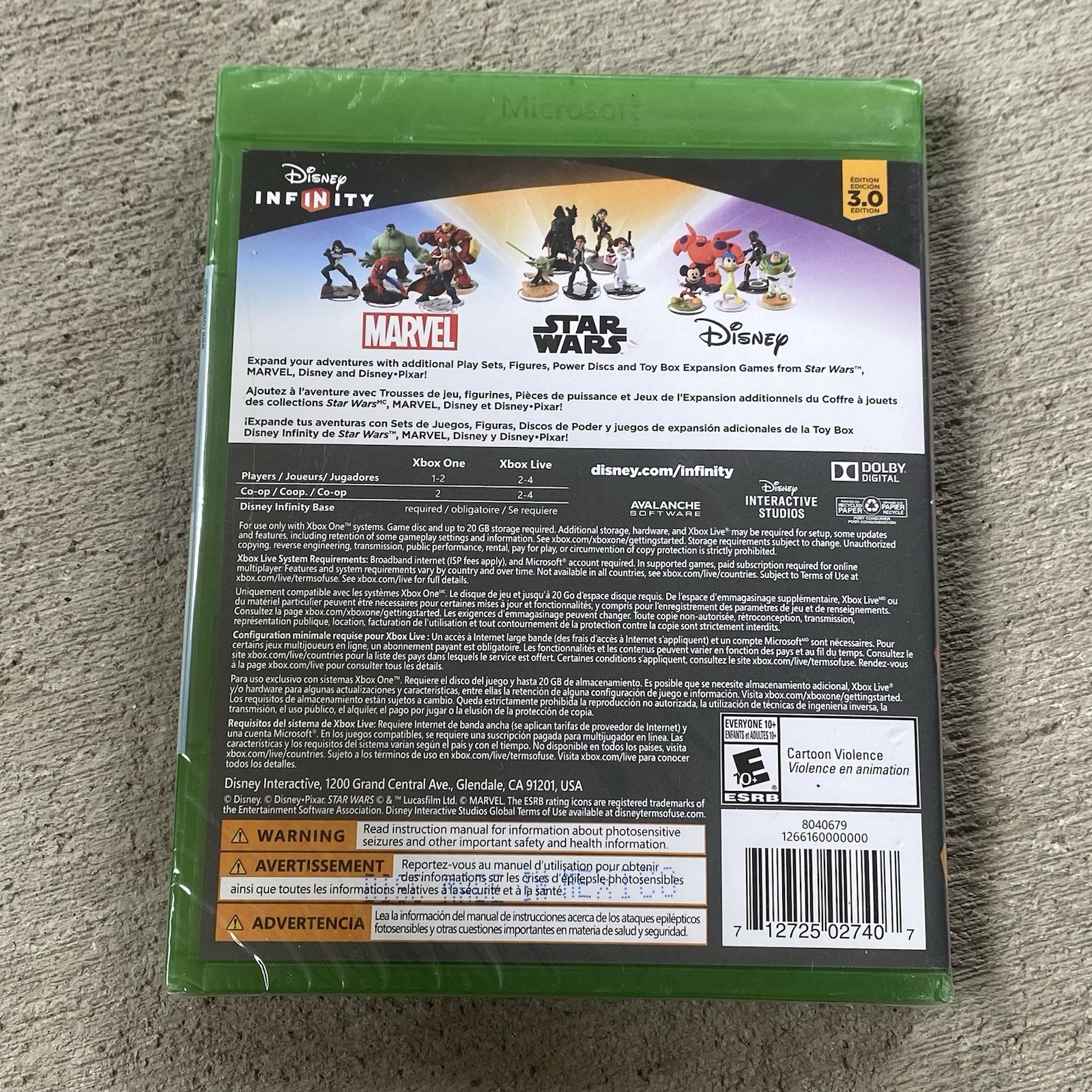 Disney Infinity (3.0 Edition) (Microsoft Xbox One, 2015) Brand New Sealed