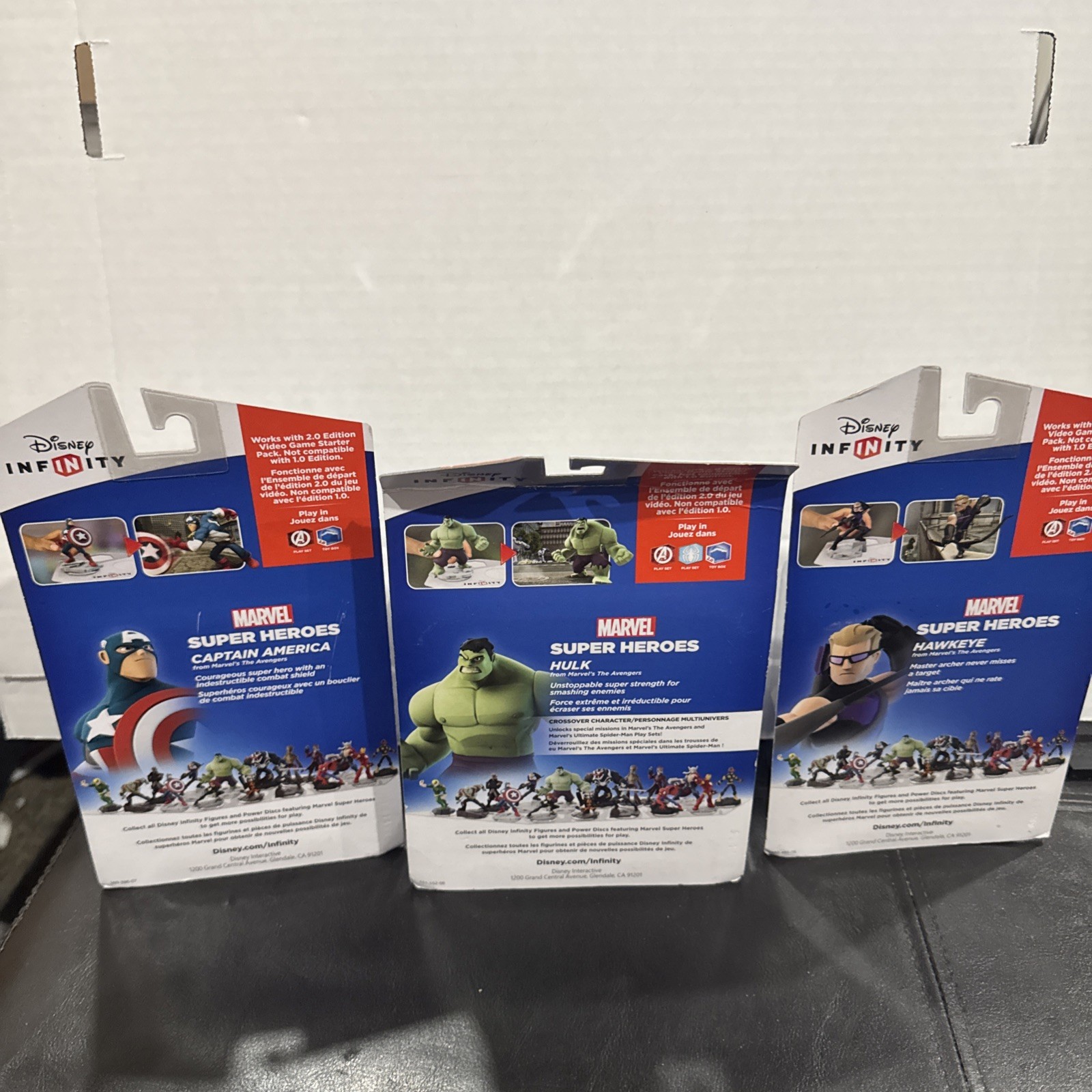 Disney Infinity 2.0 Marvel Avengers Lot Captain America Hulk Hawkeye Hulk Split
