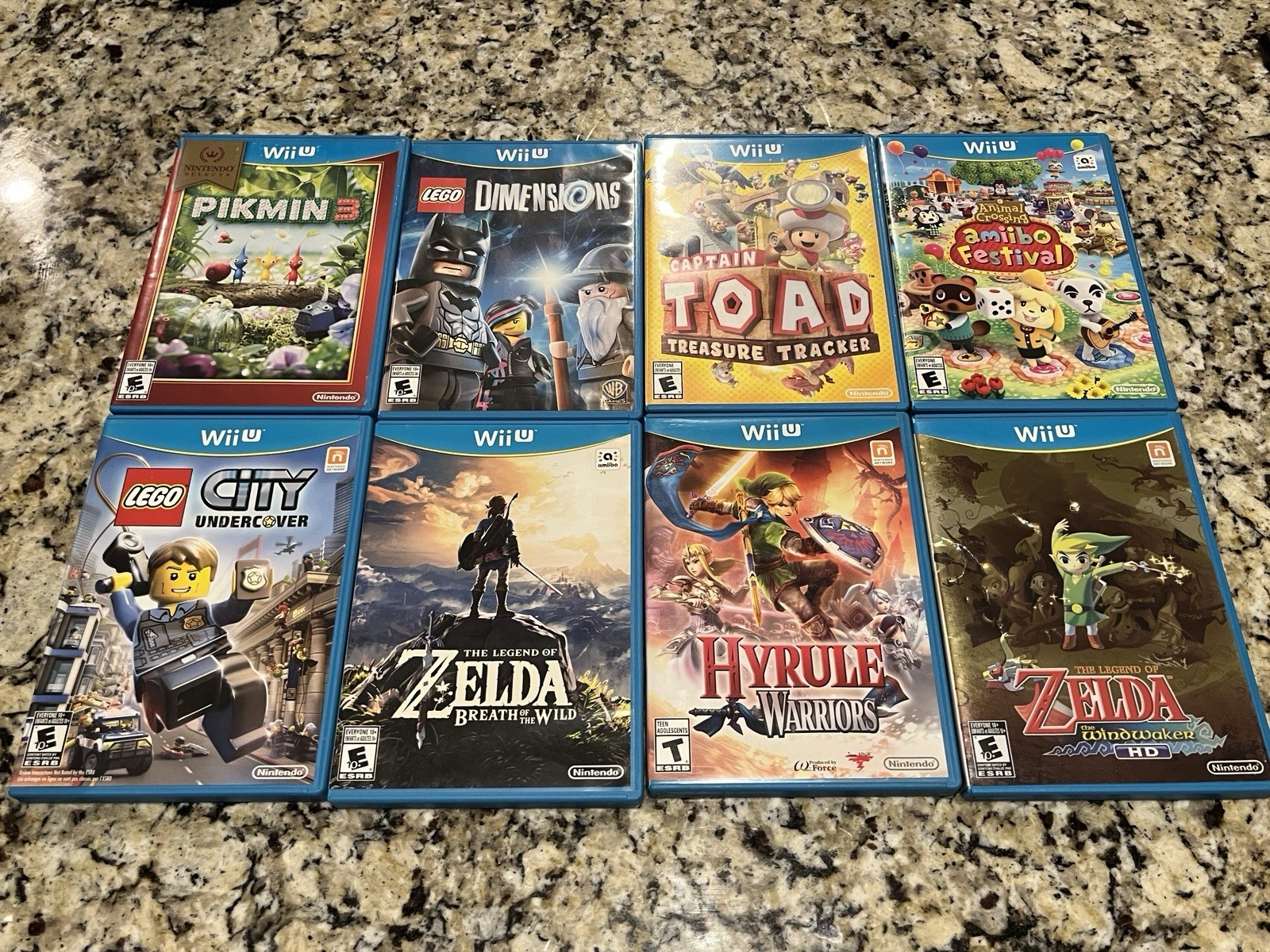 Nintendo Wii U Console & Games Bundle Lot ~ Zelda Mario ~ Multiple Games