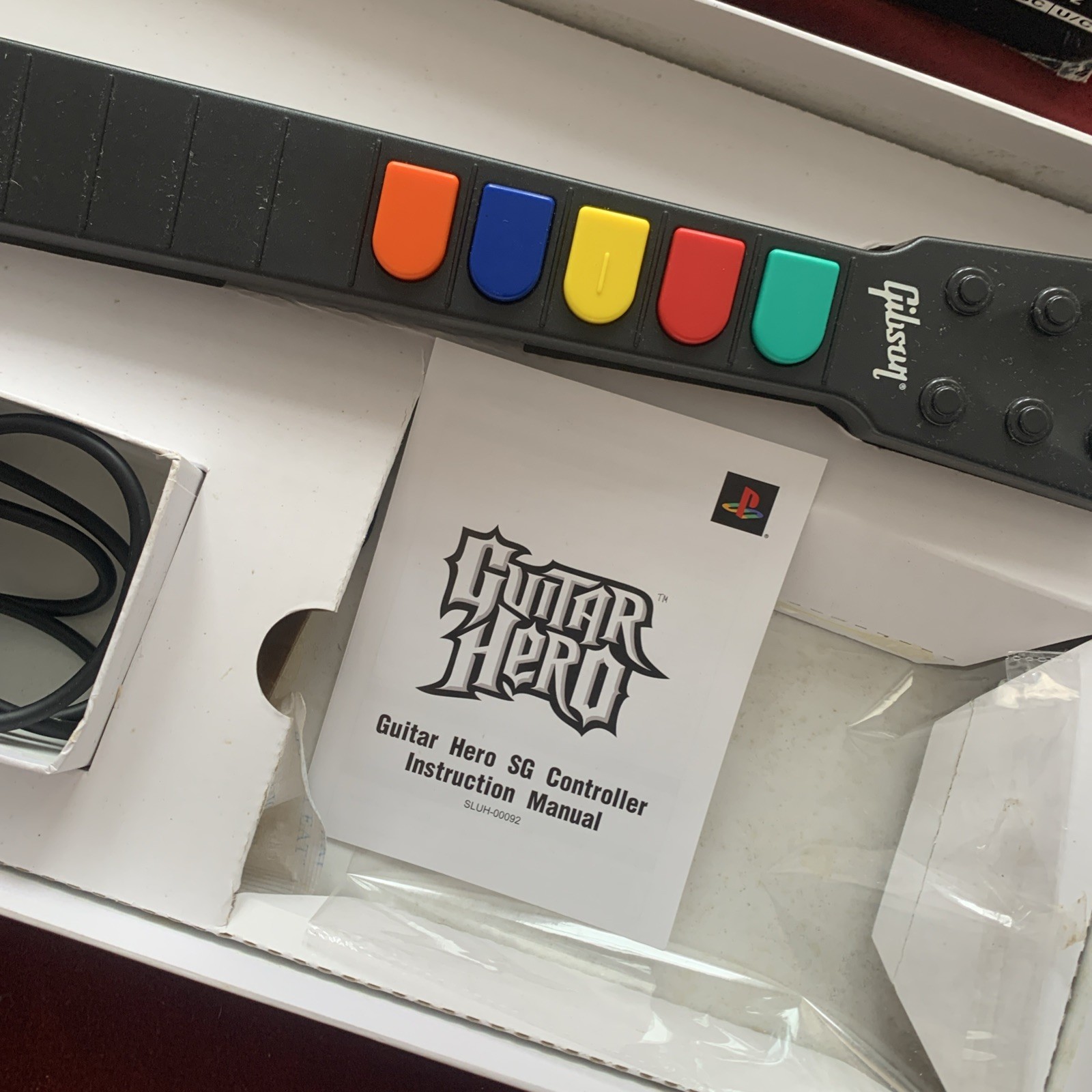 Guitar Hero RedOctane Gibson SG Wired Controller PS2 PlayStation 2 Tested Sony