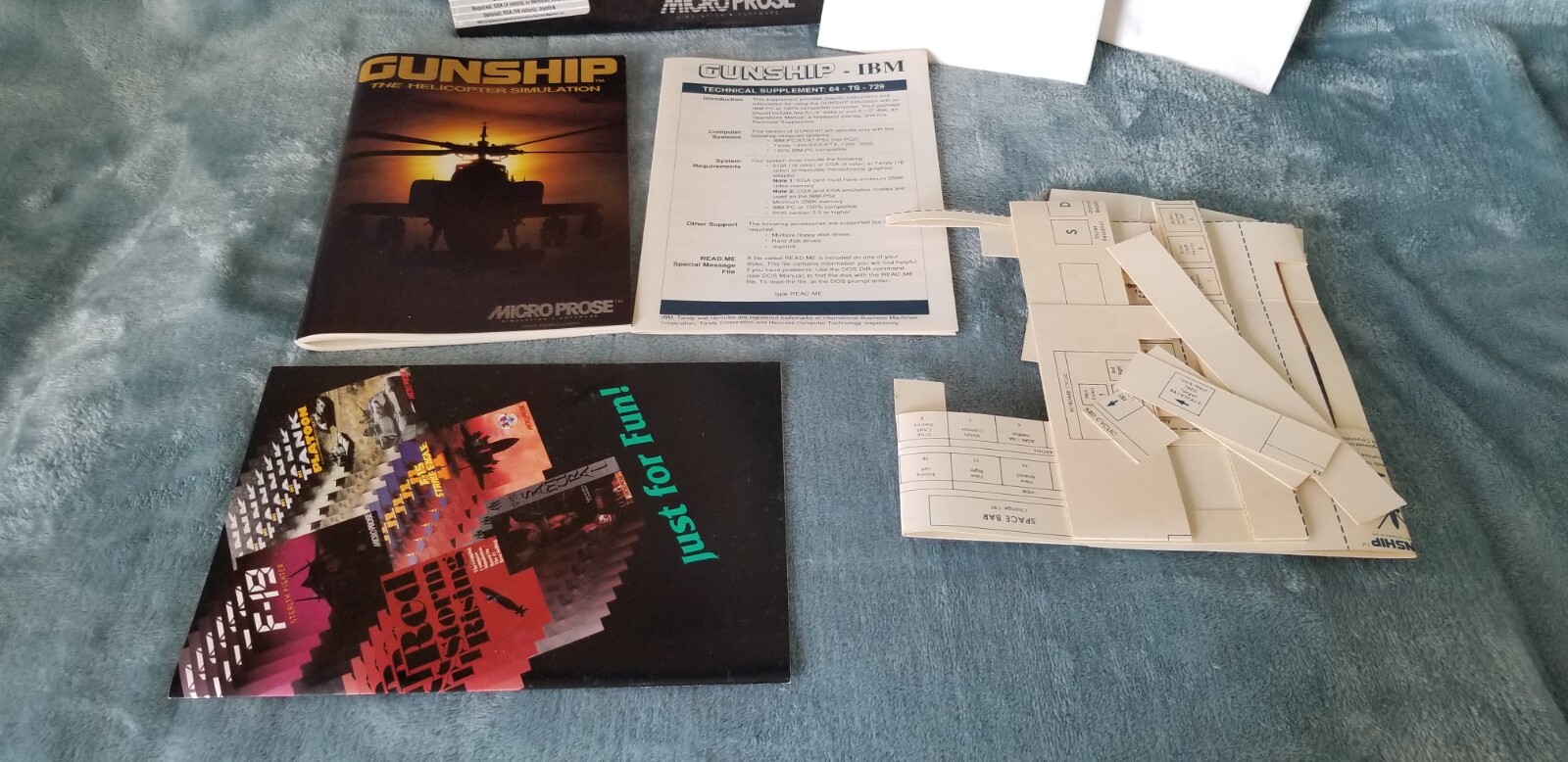 GUNSHIP The Helicopter Simulation Commodore Micro Prose 2 Disks CIB
