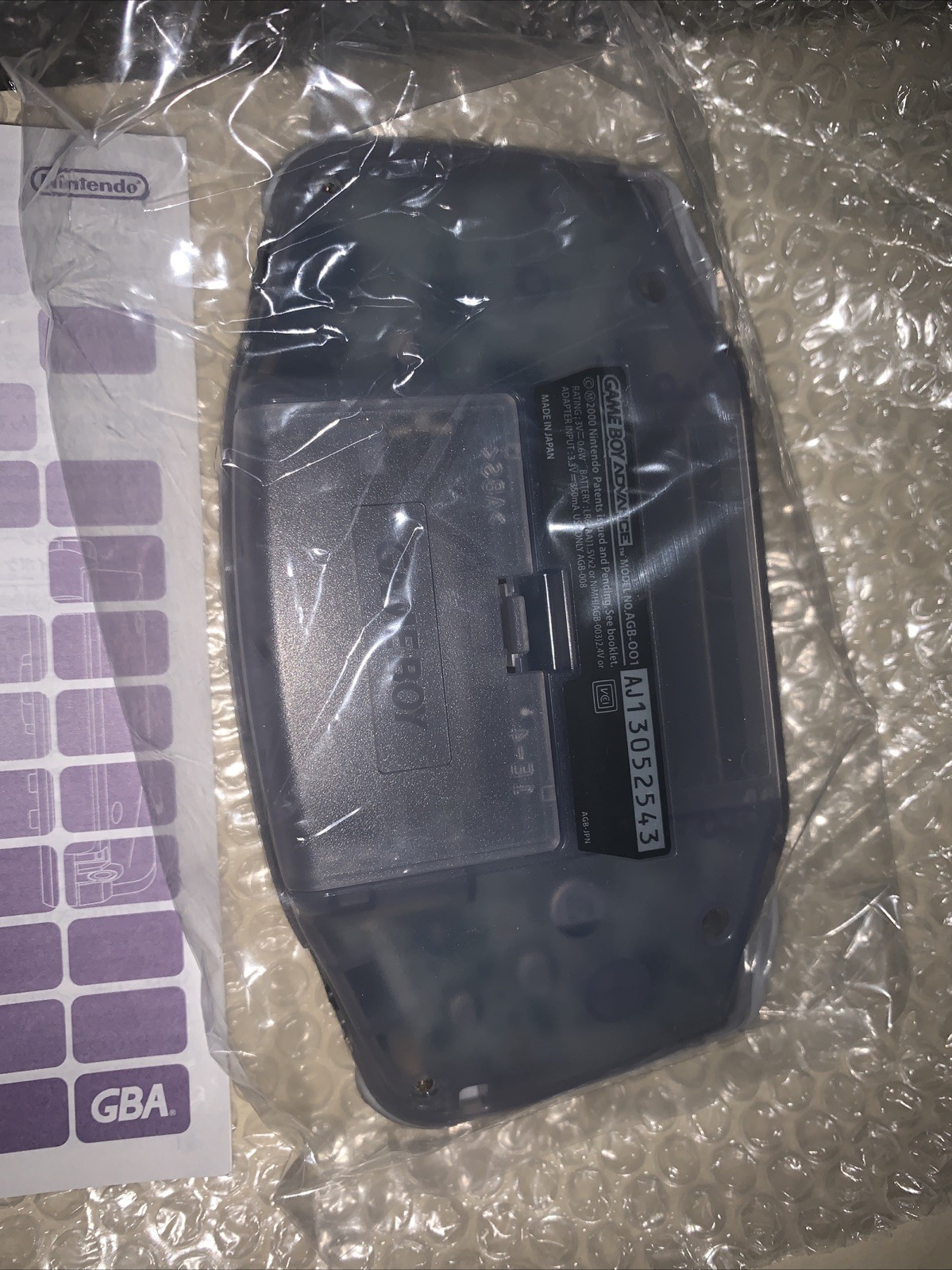 Nintendo Game Boy Advance GBA – CIB GREAT – Japan Clear Purple
