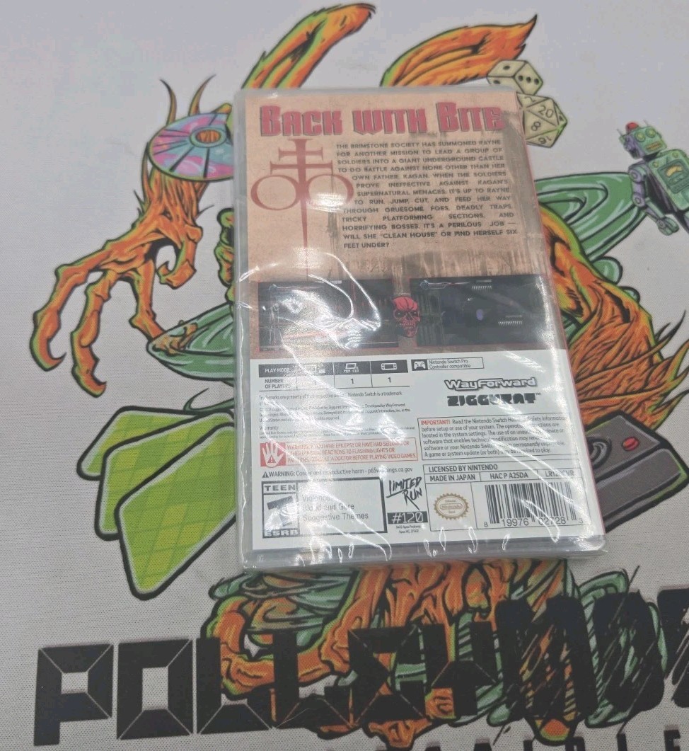 BloodRayne Betrayal: Fresh Bites Nintendo Switch 2022 NEW SEALED Free Shipping