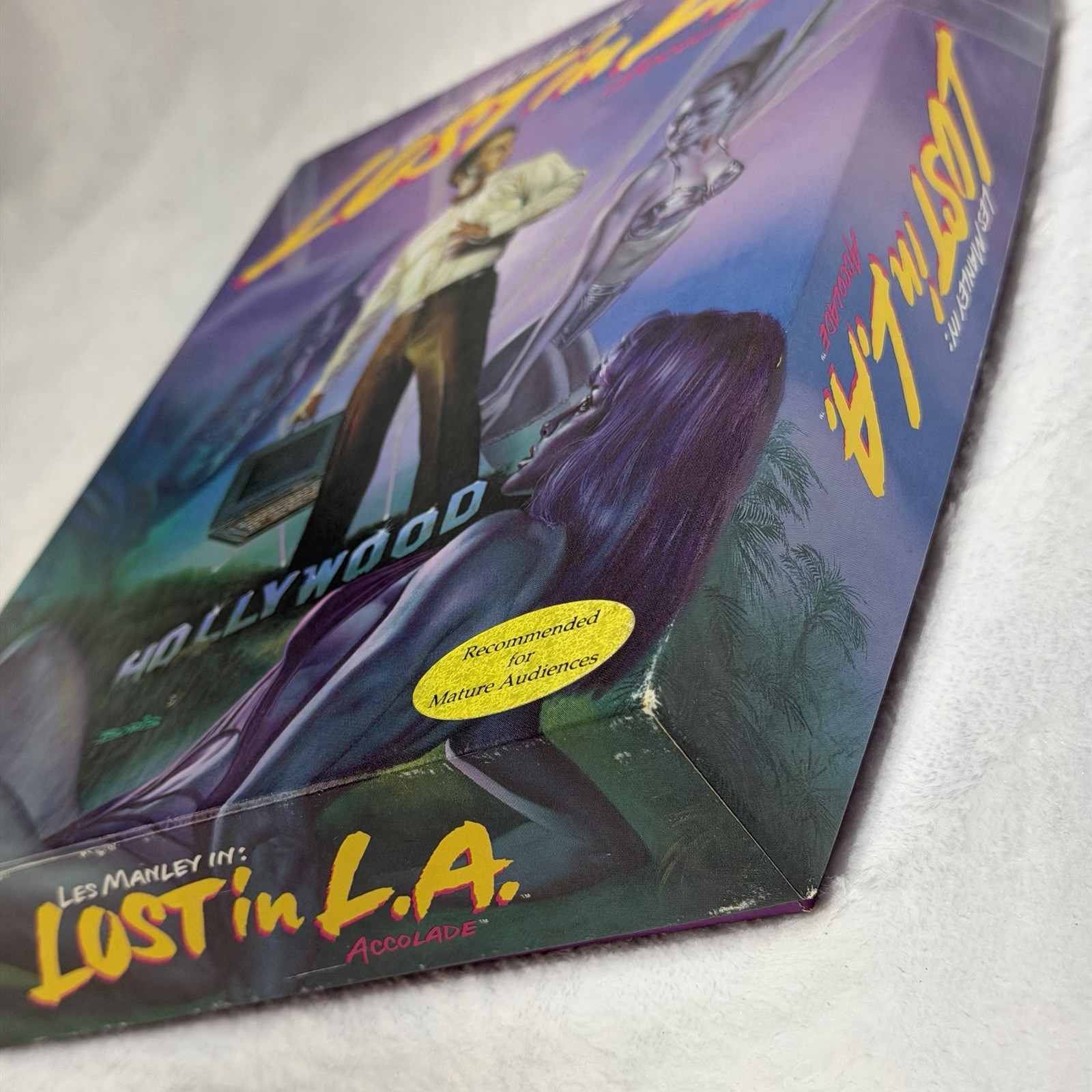 Les Manley Lost in L.A.⭐️Complete CIB⭐️Big Box IBM PC 3.5″ Vintage