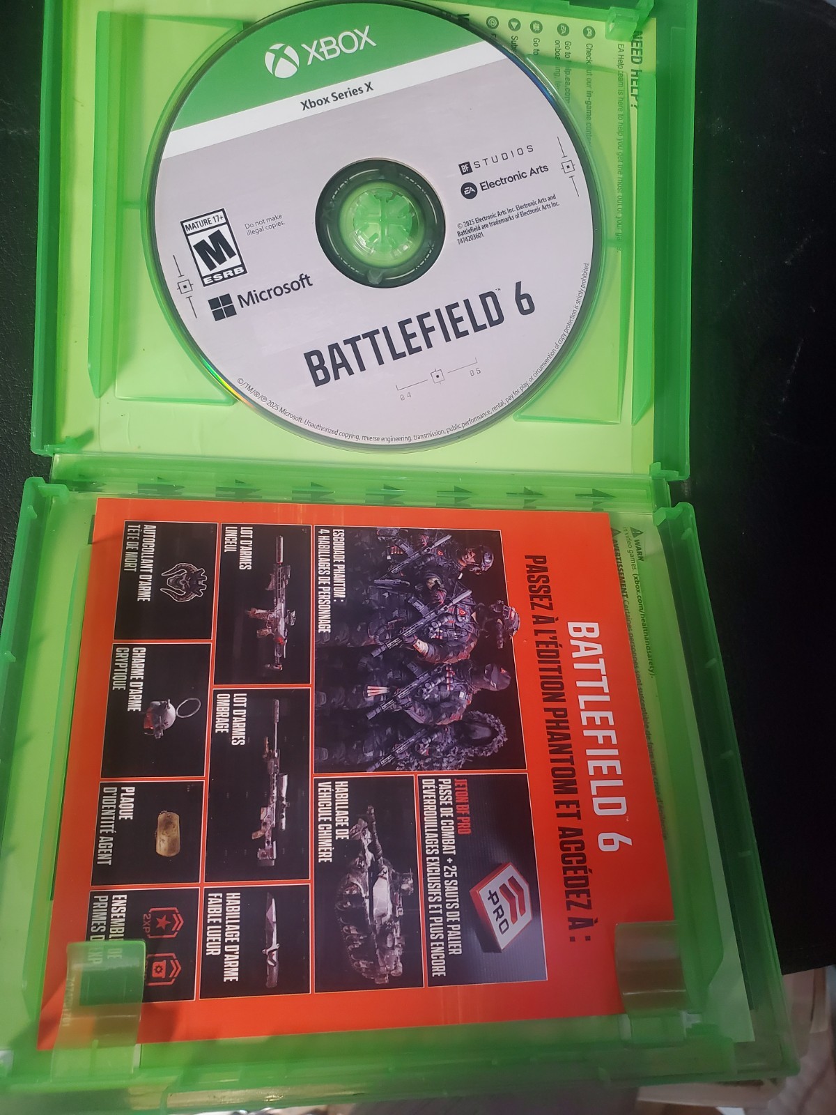 Electronic Arts Battlefield 6 for Xbox Series X – Green Case. no scratches /NICE