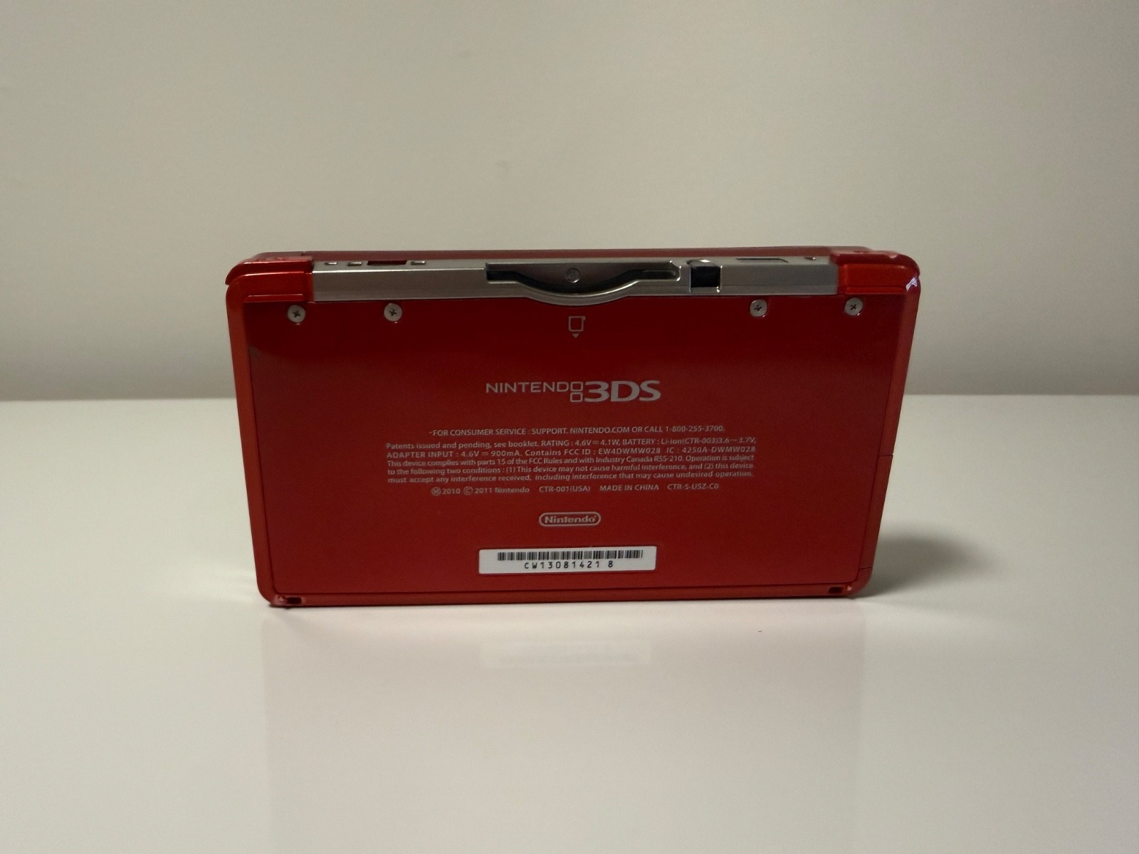 Nintendo 3DS Handheld System – Flame Red *Original Box & Manuals Included*