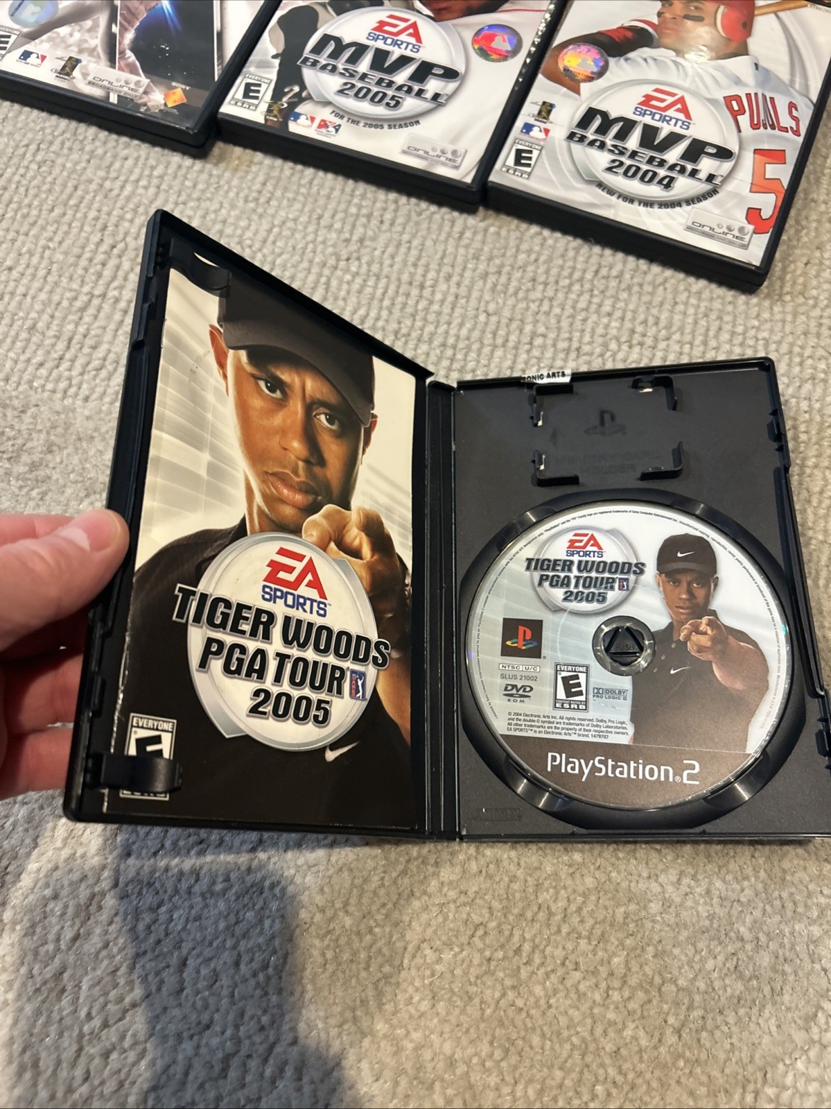 Lot of 10 Sony PlayStation 2 Ps2 Sports Games Tiger Woods FIFA NHL MLB