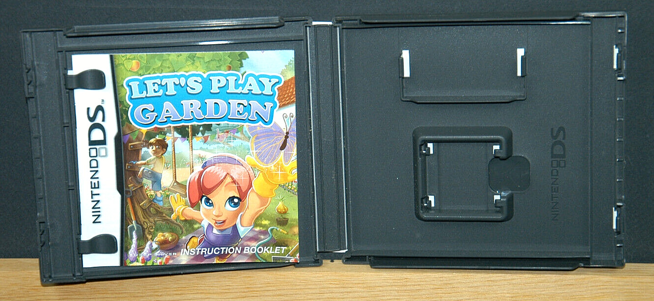 LET’S PLAY GARDEN CASE AND MANUAL ONLY NO GAME (Nintendo DS )