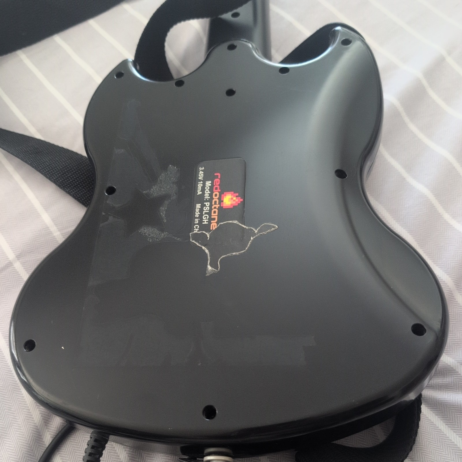 RedOctane SG Wired Controller Black PS2 Guitar Hero Controller & Game TESTED