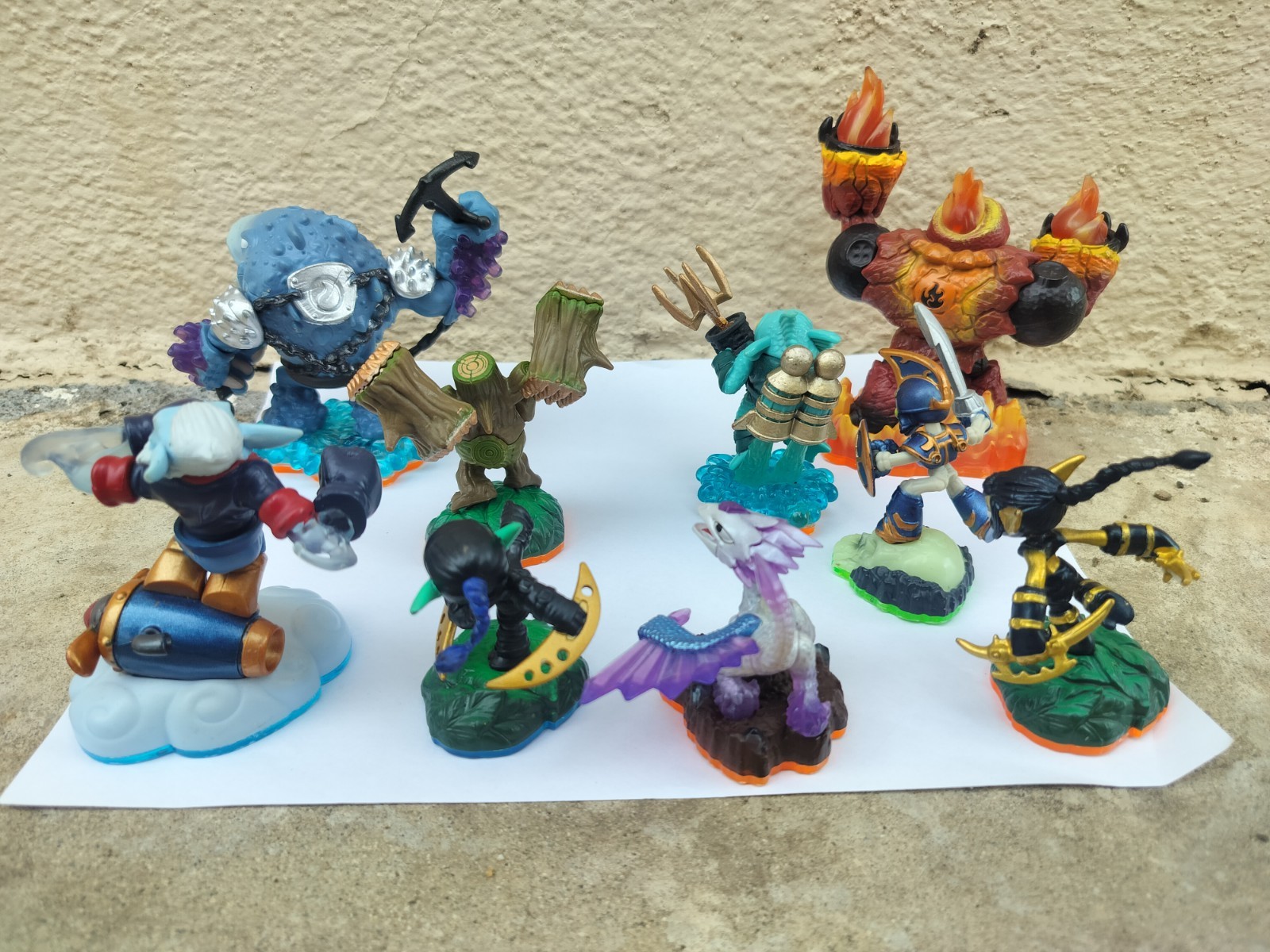 Sky Landers Swap -force Action Set Of 9 Figures