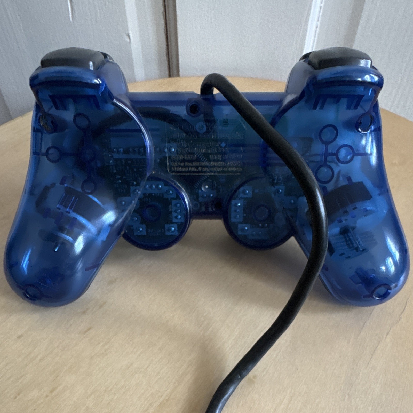 Sony DualShock 2 Analog Wired Controller Blue Transparent for PS1/PS2 SCPH-10010