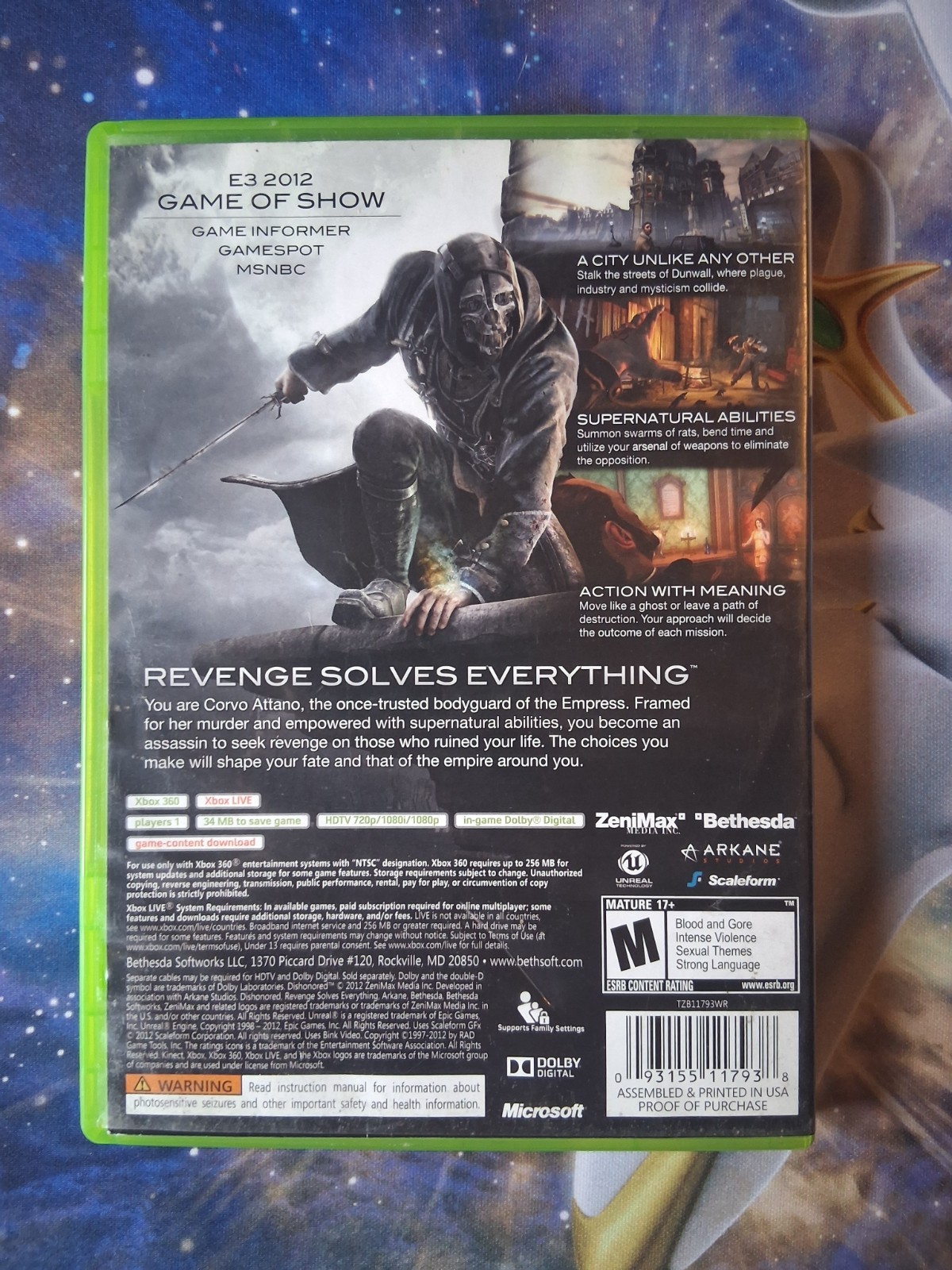 Dishonored (Microsoft Xbox 360, 2012)