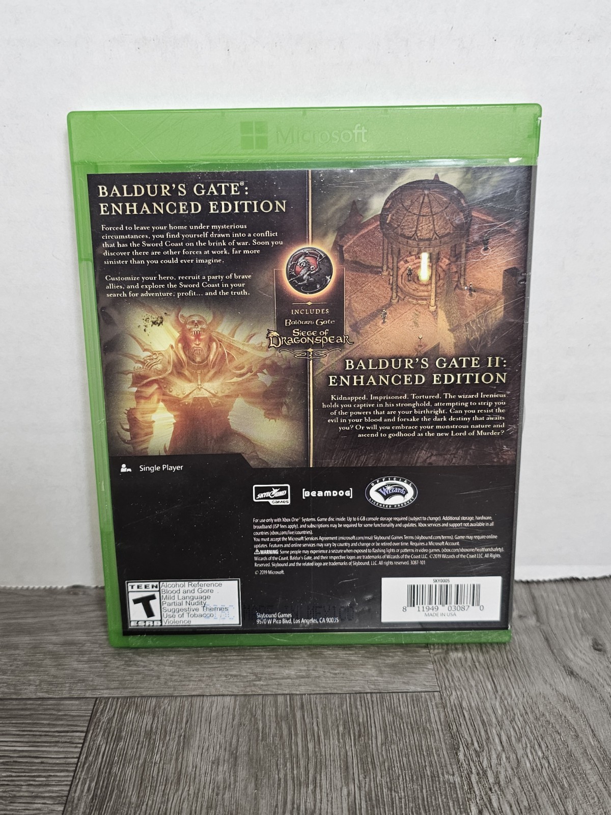 Baldur’s Gate Enhanced Edition I & II Microsoft Xbox One Siege of Dragonspear