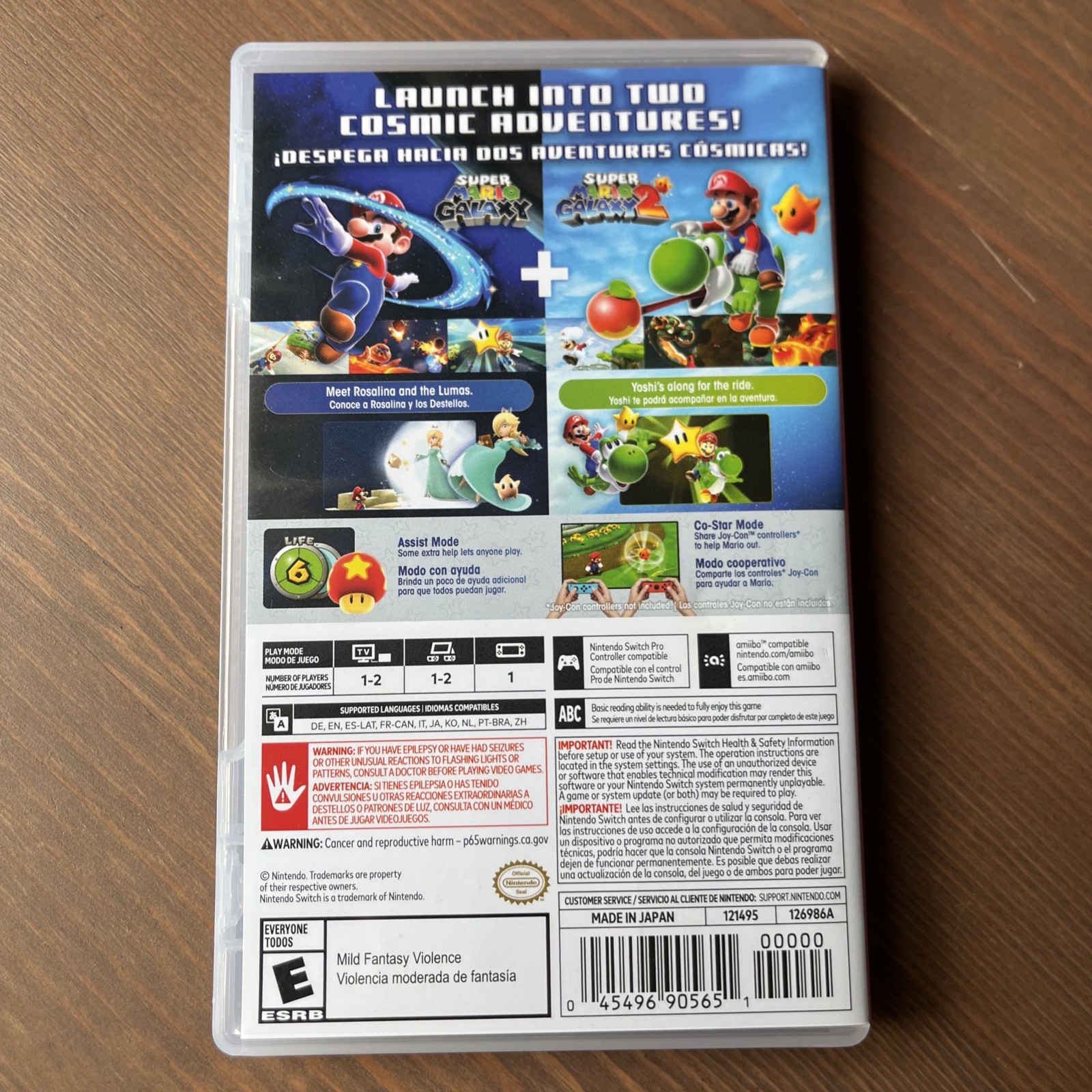 Super Mario Galaxy + Super Mario Galaxy 2 Nintendo Switch Complete in Box