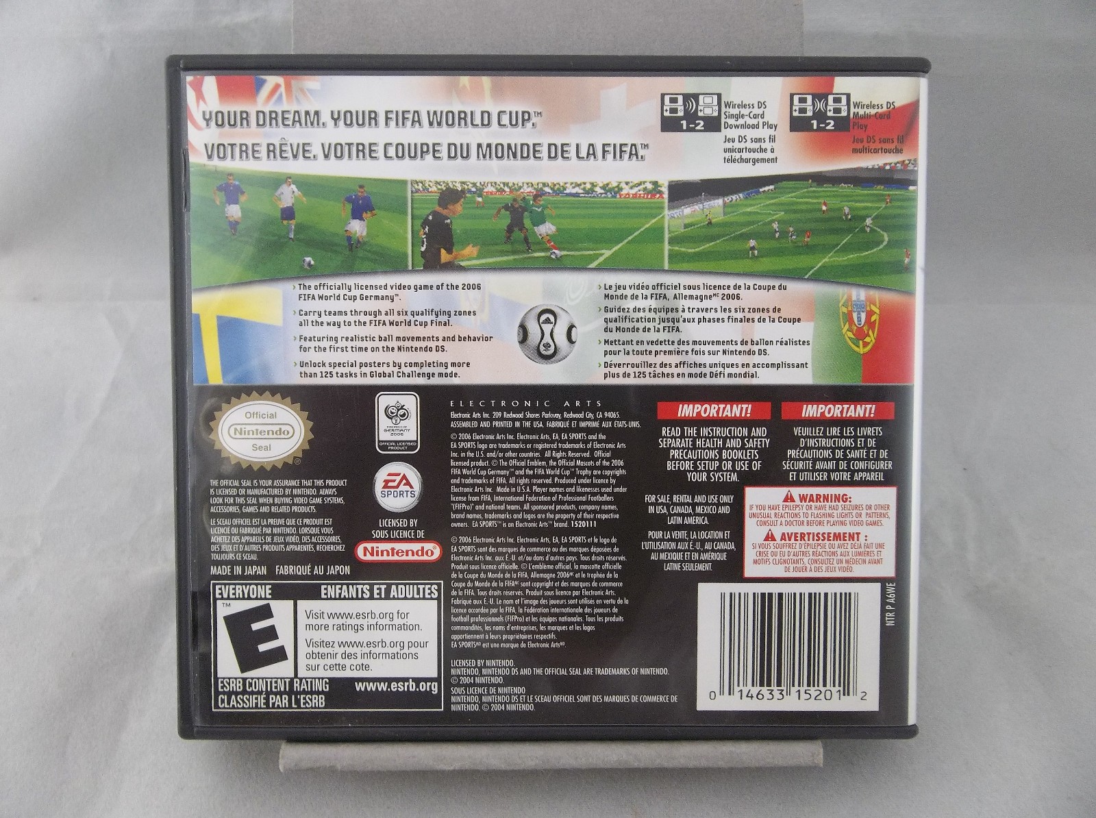 EA Sports Fifa World Cup Germany 2006 Nintendo DS DSL DSi Video Game