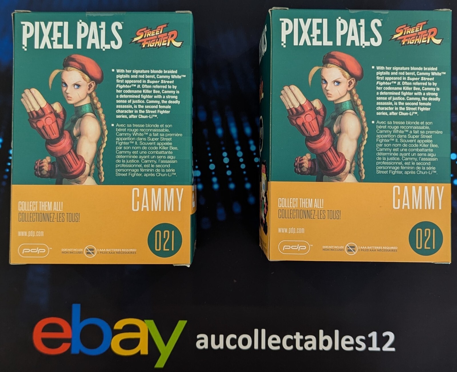 PDP Pixel Pals Street Fighter Cammy #021 Light Up Figure