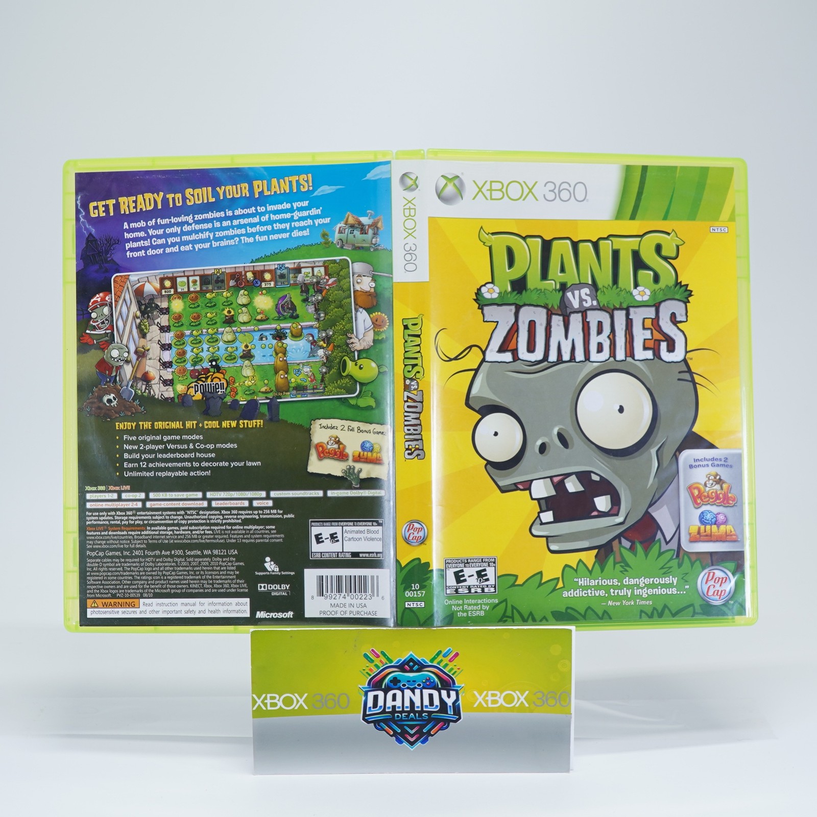 Plants vs. Zombies CIB W/ Manual – Xbox 360