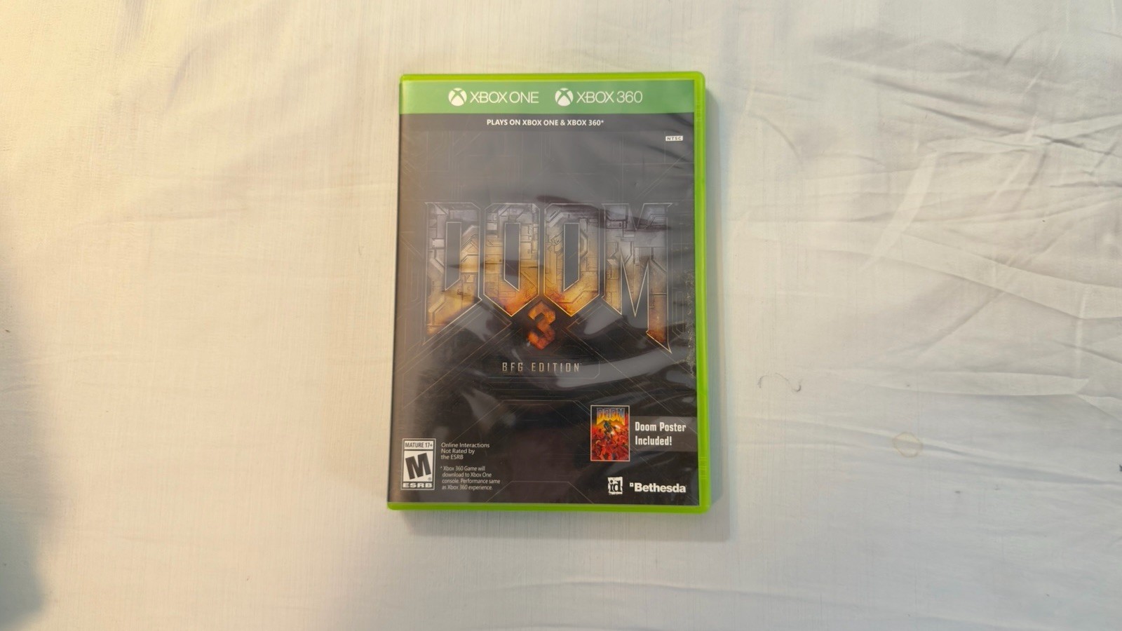 Doom 3 BFG Edition Xbox 360/One No Manual Or Poster Tested Working