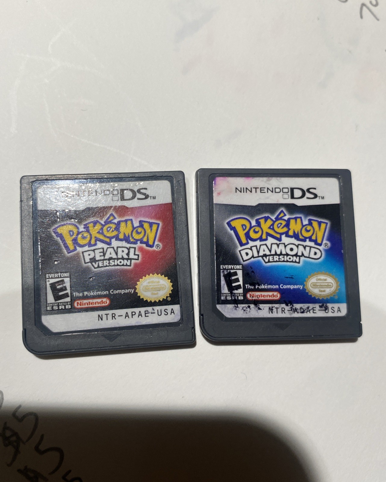 Pokemon Diamond and Pokemon Pearl Nintendo Ds Games Authentic
