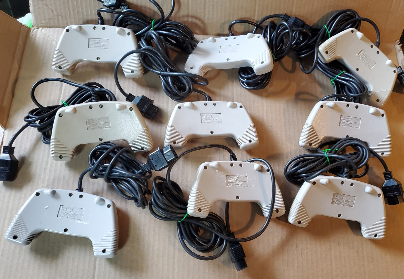 Lot of 9 Nintendo NES-027 NES MAX Controllers Tested