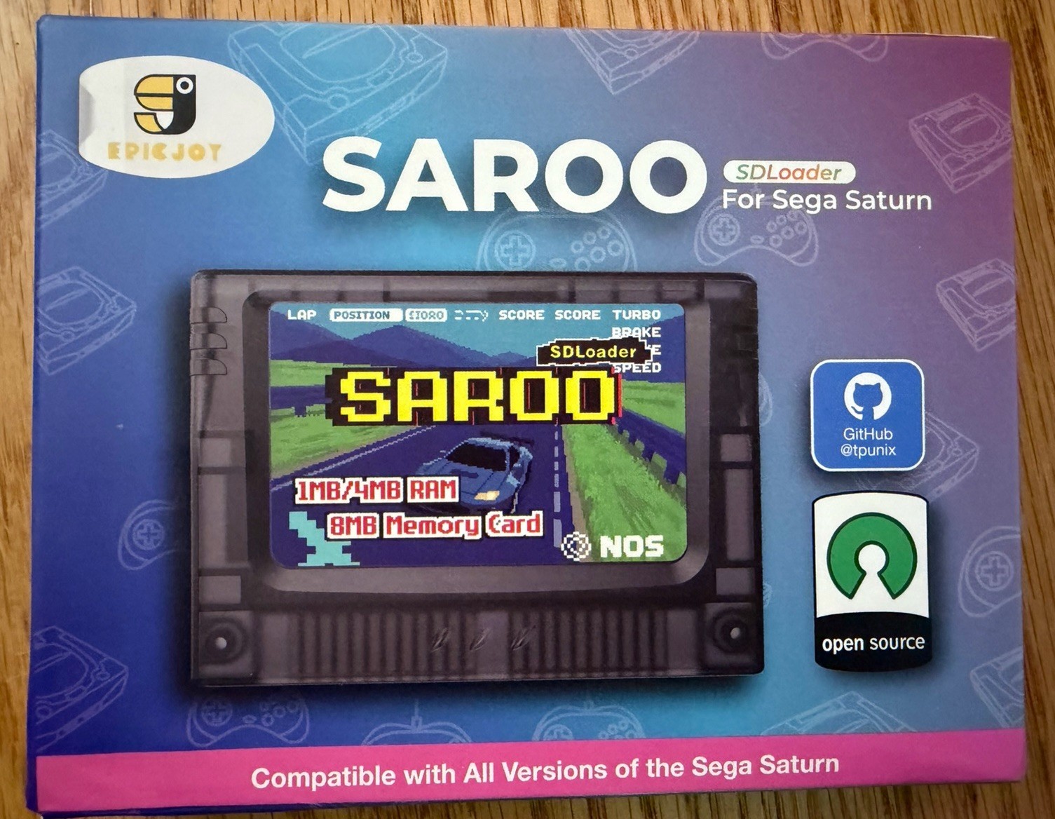 SAROO Optical Drive Emulator For Sega Saturn 1MB 4MB RAM Card Region Free Mod