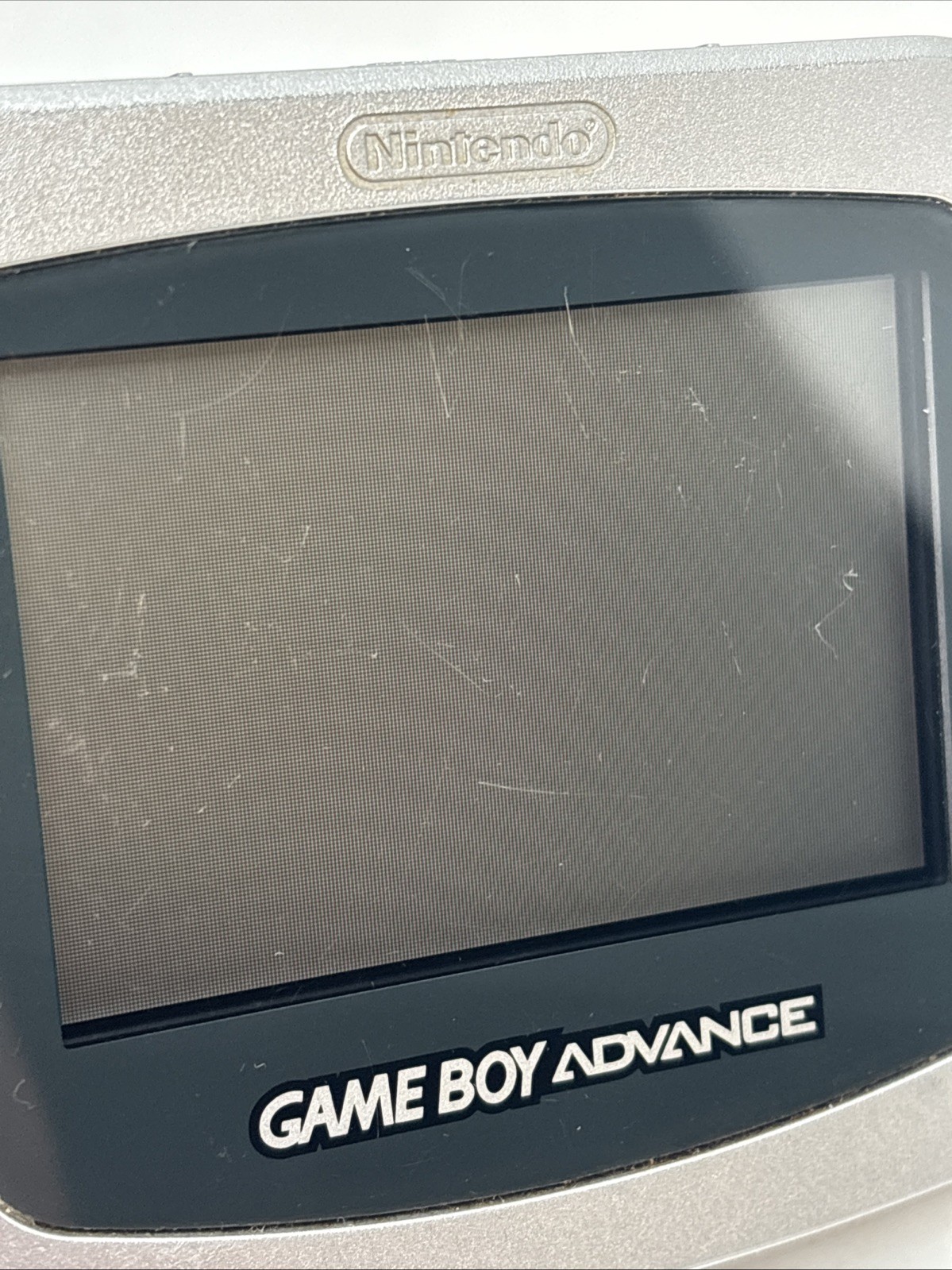Nintendo Gameboy Advance Platinum Silver Console With Box + Manual GBA CIB