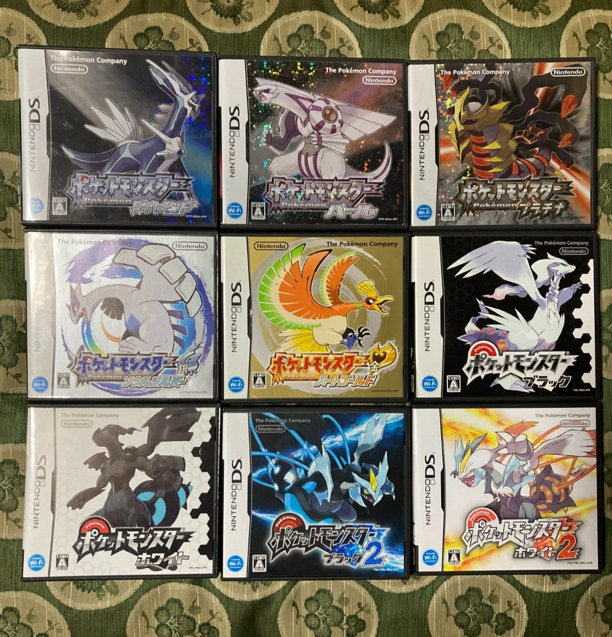 Pokemon Black 1 2 White 1 2 Diamond Gold Silver Platinum Pearl Nintendo DS Japan