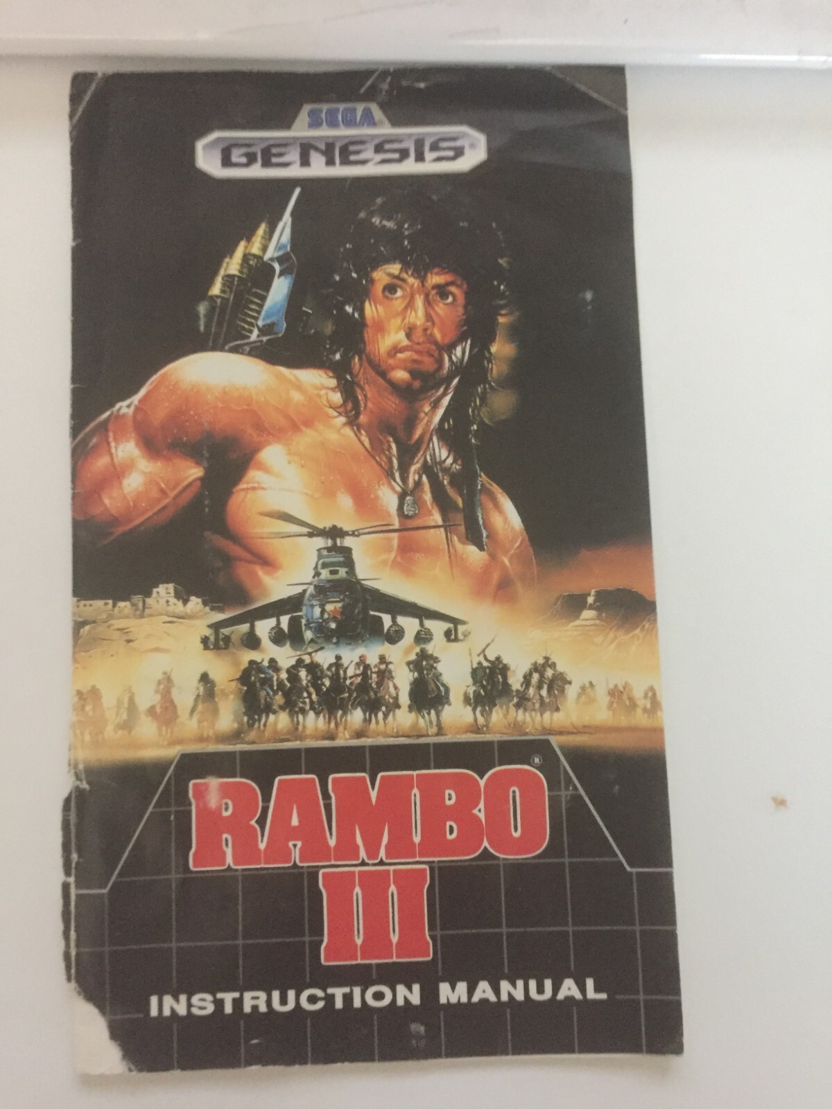1988 RAMBO 1113 SEGA GENESIS INSTRUCTION MANUAL BOOKLET