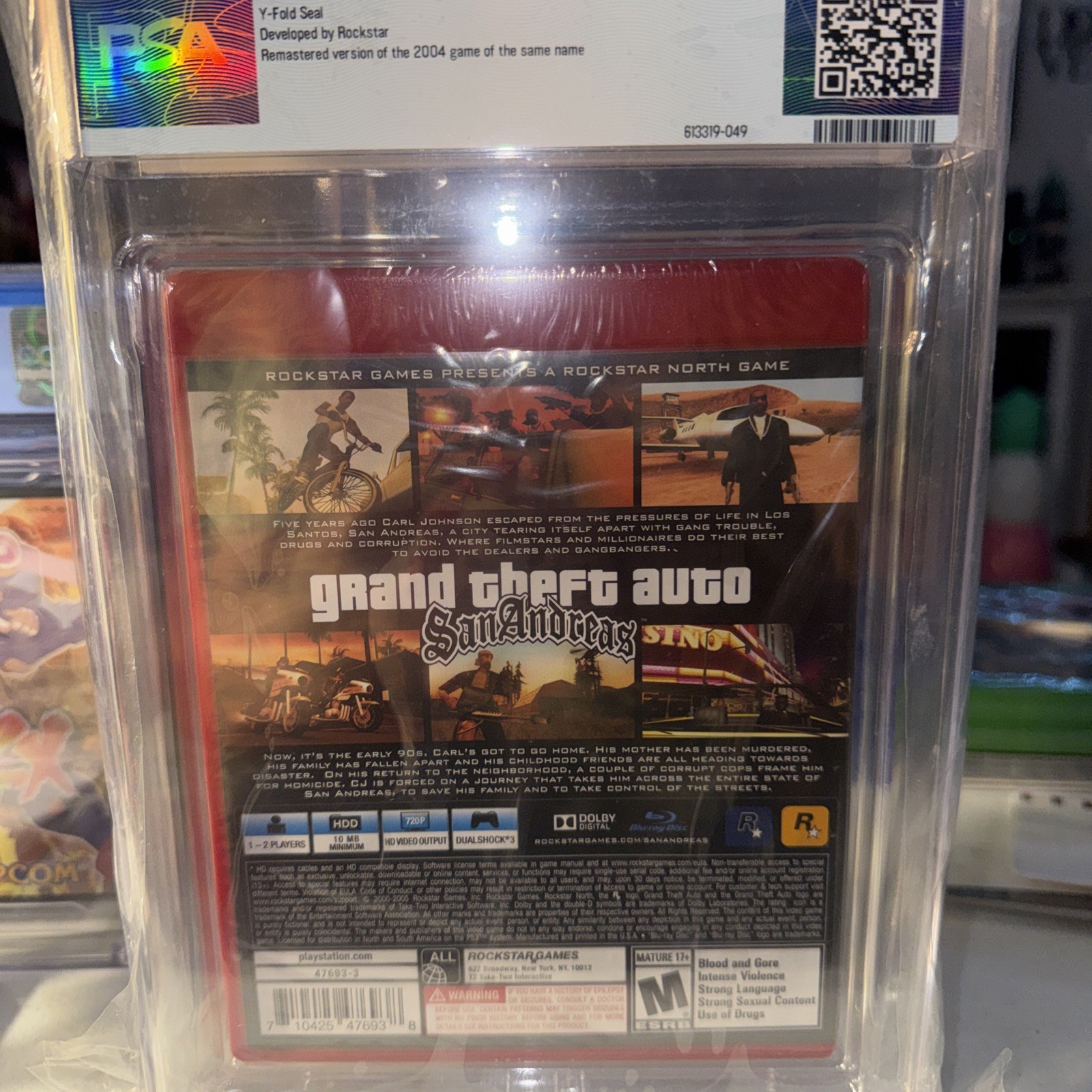 Grand Theft Auto: San Andreas Greatest Hits Sealed PS3 – PSA Graded 9.8 A++ RED