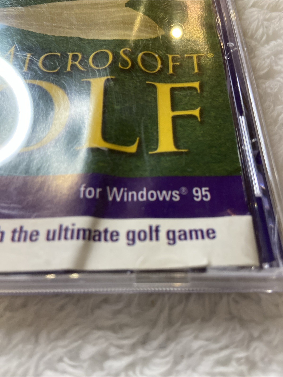 Microsoft Golf for Windows 95 PC CD ROM 2000 VTG Sports Computer Game Clubs