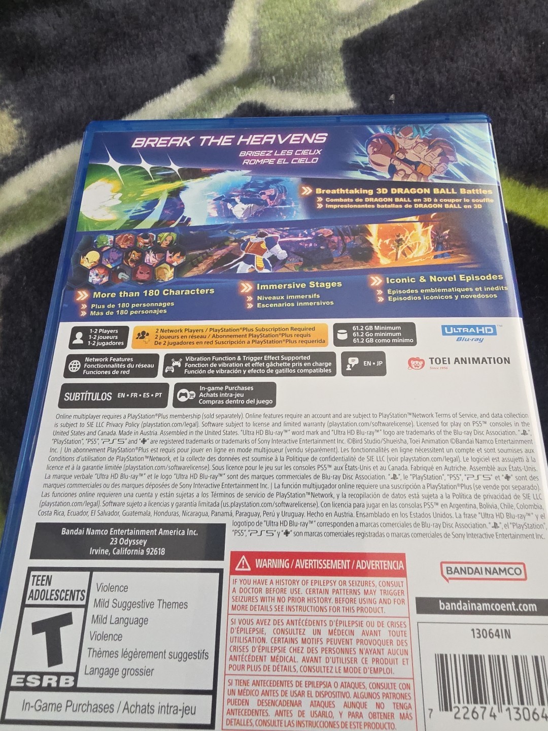 Brand New Dragon Ball Sparking Zero Sony PlayStation 5 – PS5 – Fast Shipping