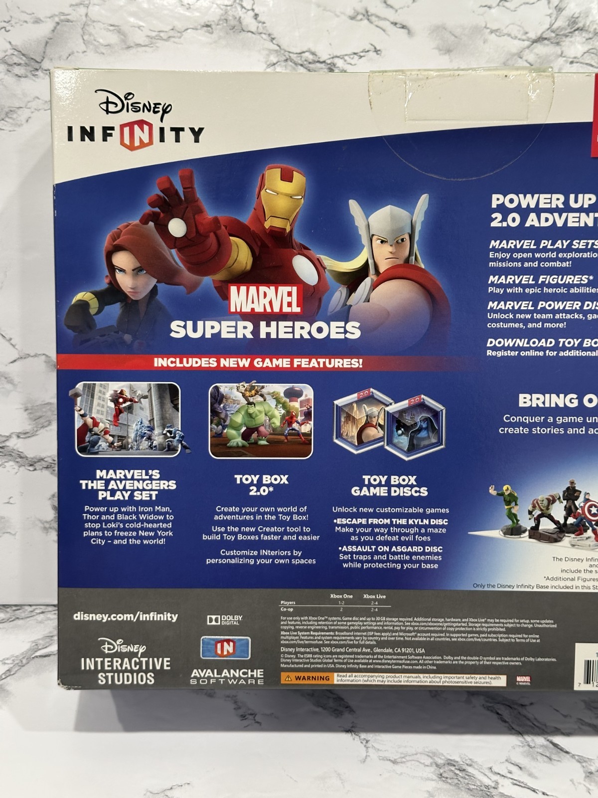 Disney Infinity 2.0 Marvel Super Heroes Starter Pack + Game Xbox One 8038023 NIB