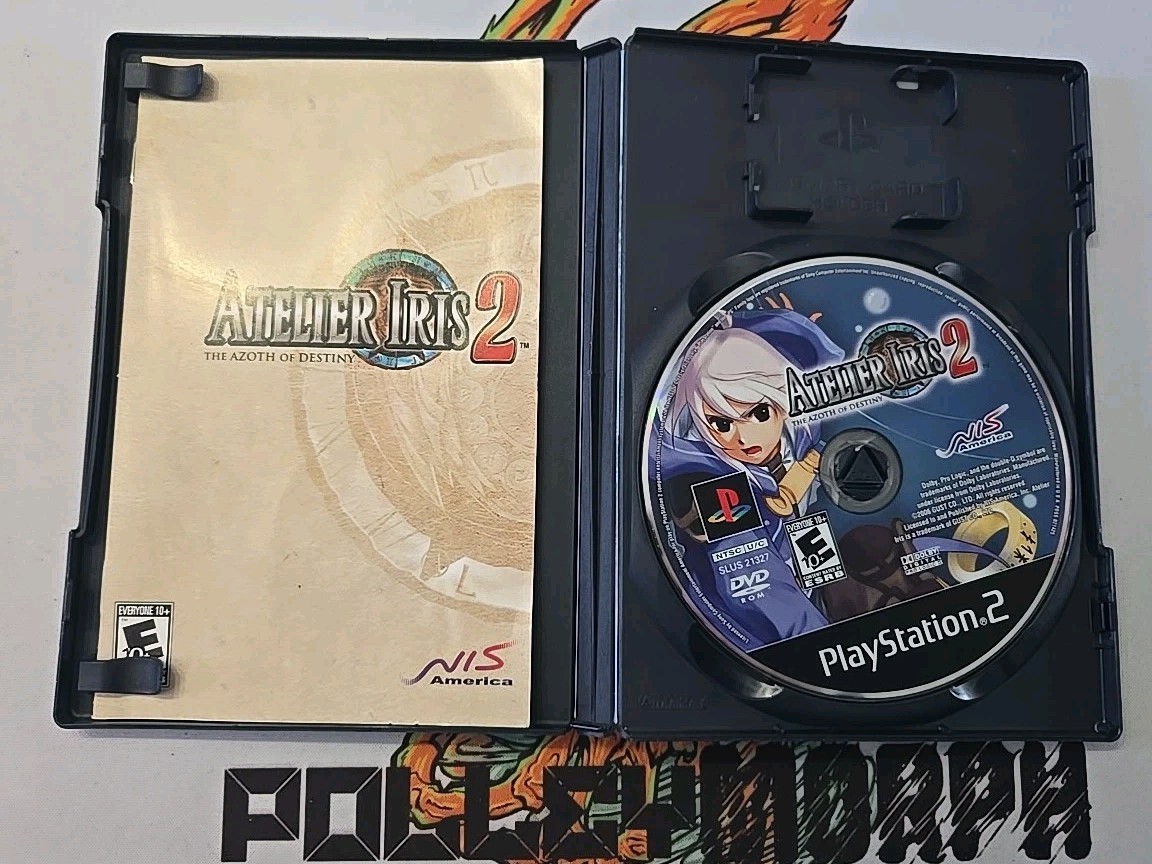 Atelier Iris 2: The Azoth of Destiny (PS2, 2006) CIB W. REG CARD. SEE Photos