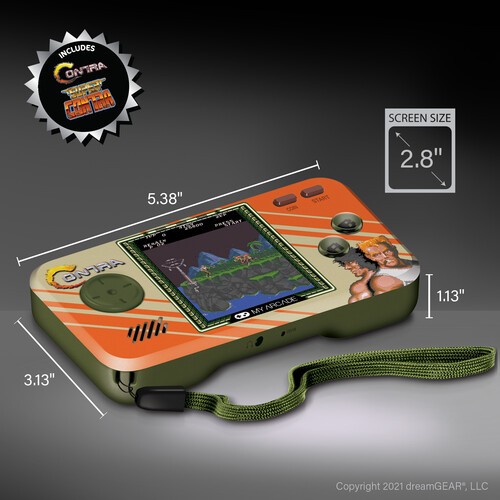 My Arcade DGUNL-3281 Contra Pocket Player Handheld Portable Game System [New ]