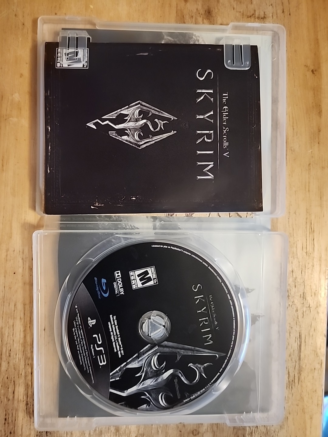 The Elder Scrolls V: Skyrim PS3 Sony PlayStation 3 with Manual No map
