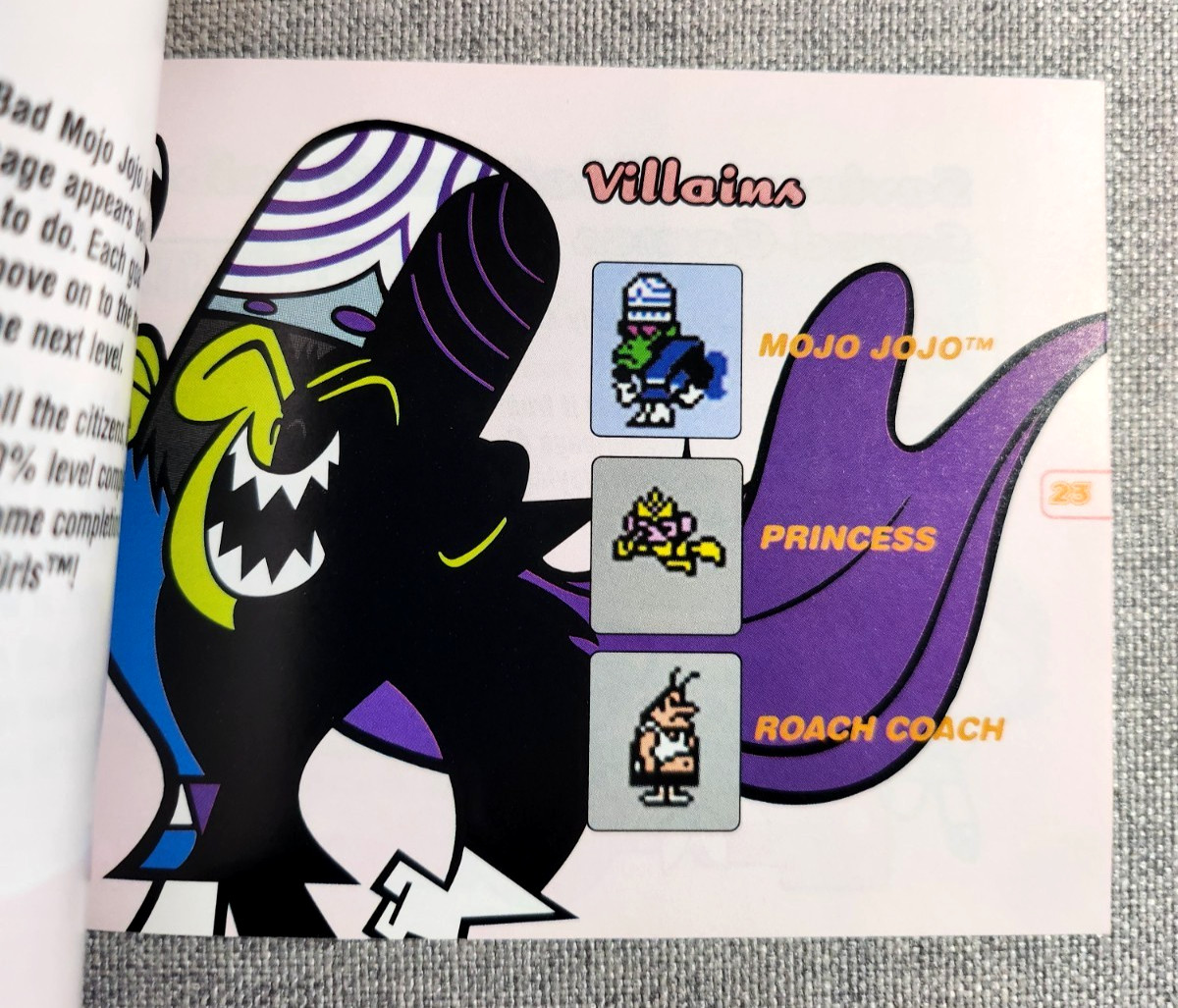 The Powerpuff Girls Bad Mojo Jojo Instruction Booklet – Manual Only – GBC