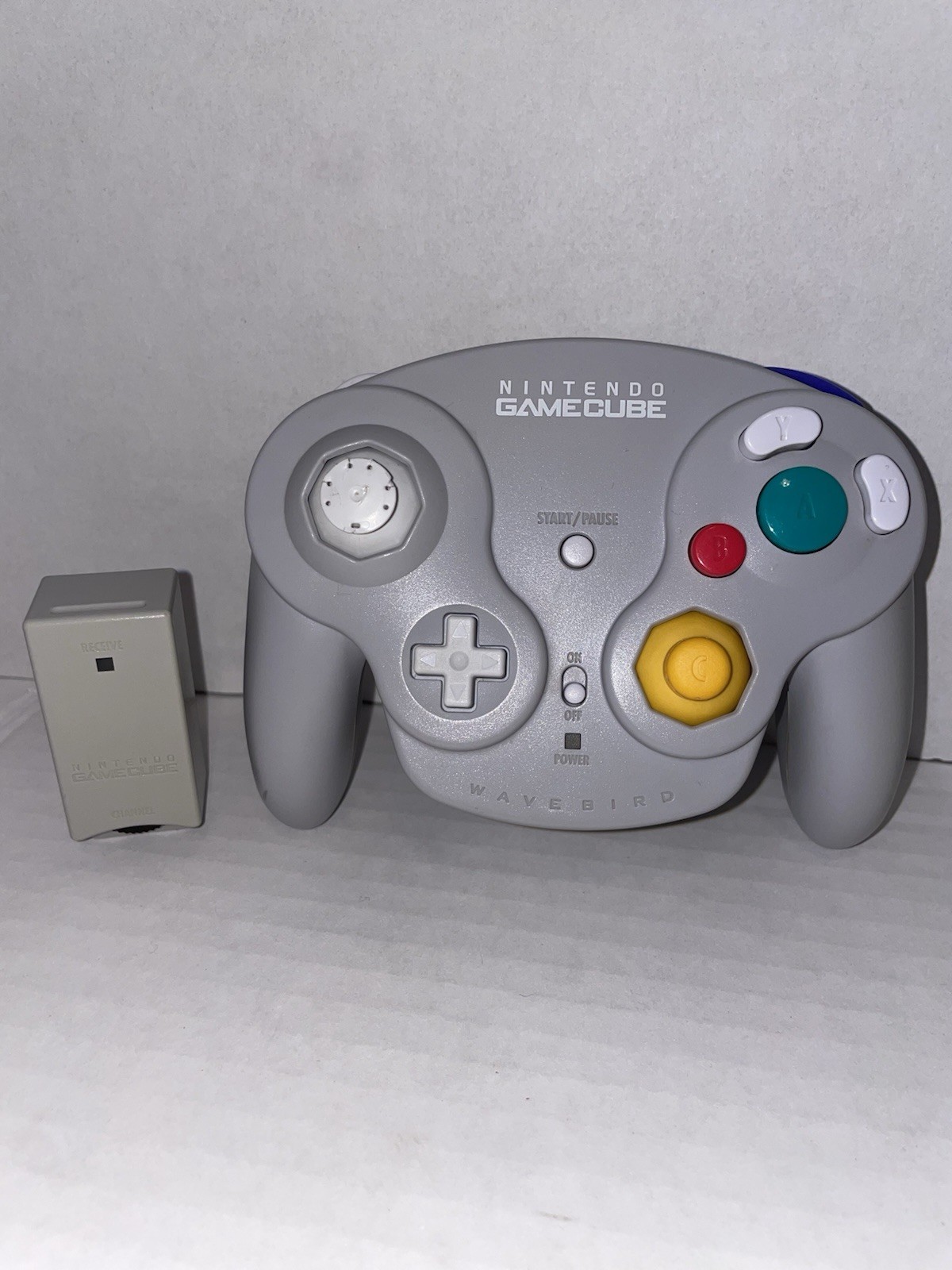 OEM Nintendo Gamecube Wave Bird Controller With Dongle Tested