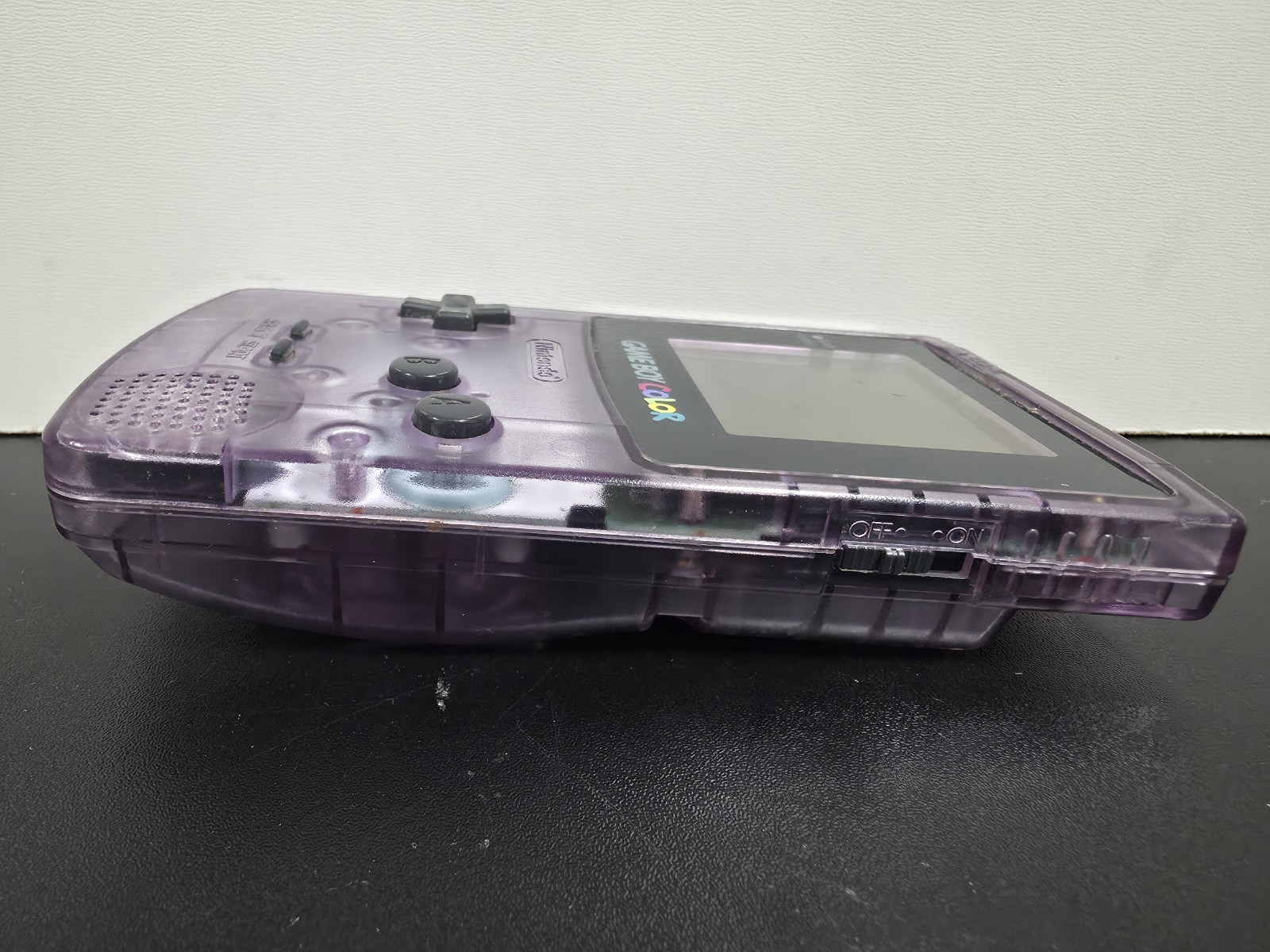 Nintendo Gameboy Color Atomic Translucent Purple Console CGB-001 USED/FOR PARTS