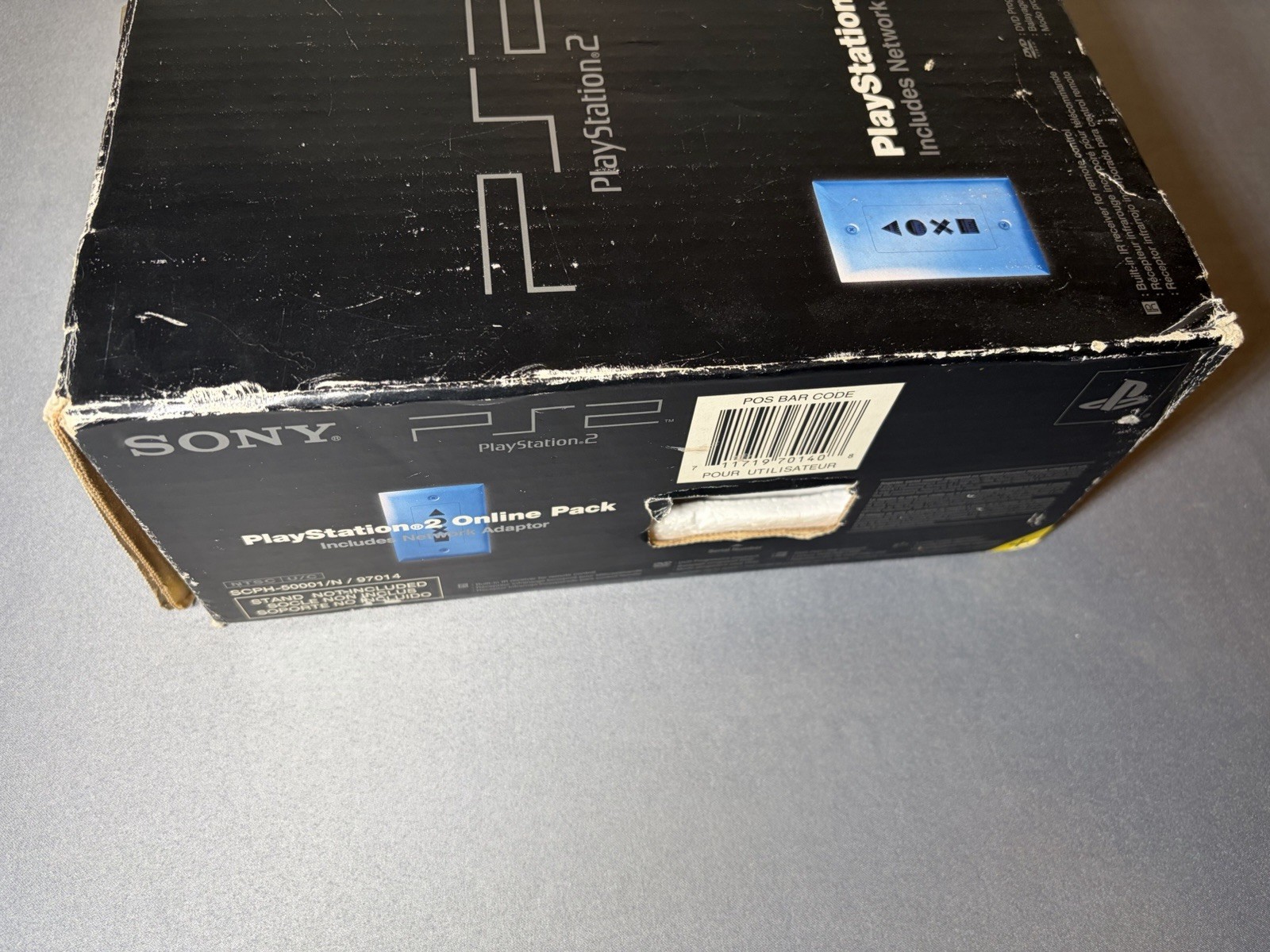 Sony PlayStation 2 PS2 Combo Pack Network Adapter Black Console Runs Great VG