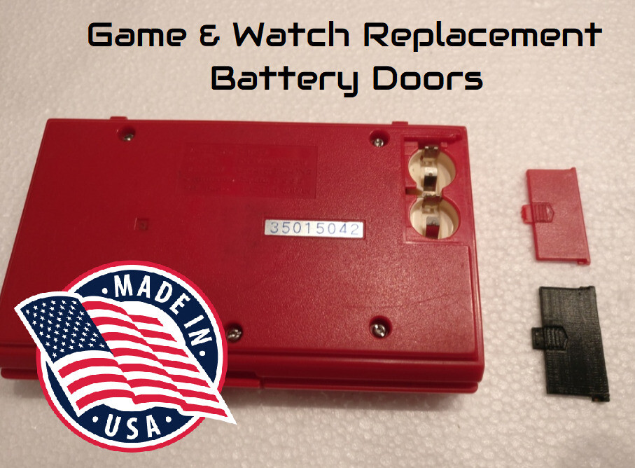 Replacement Battery Door Cover Hatch for Nintendo Game & Watch Handheld