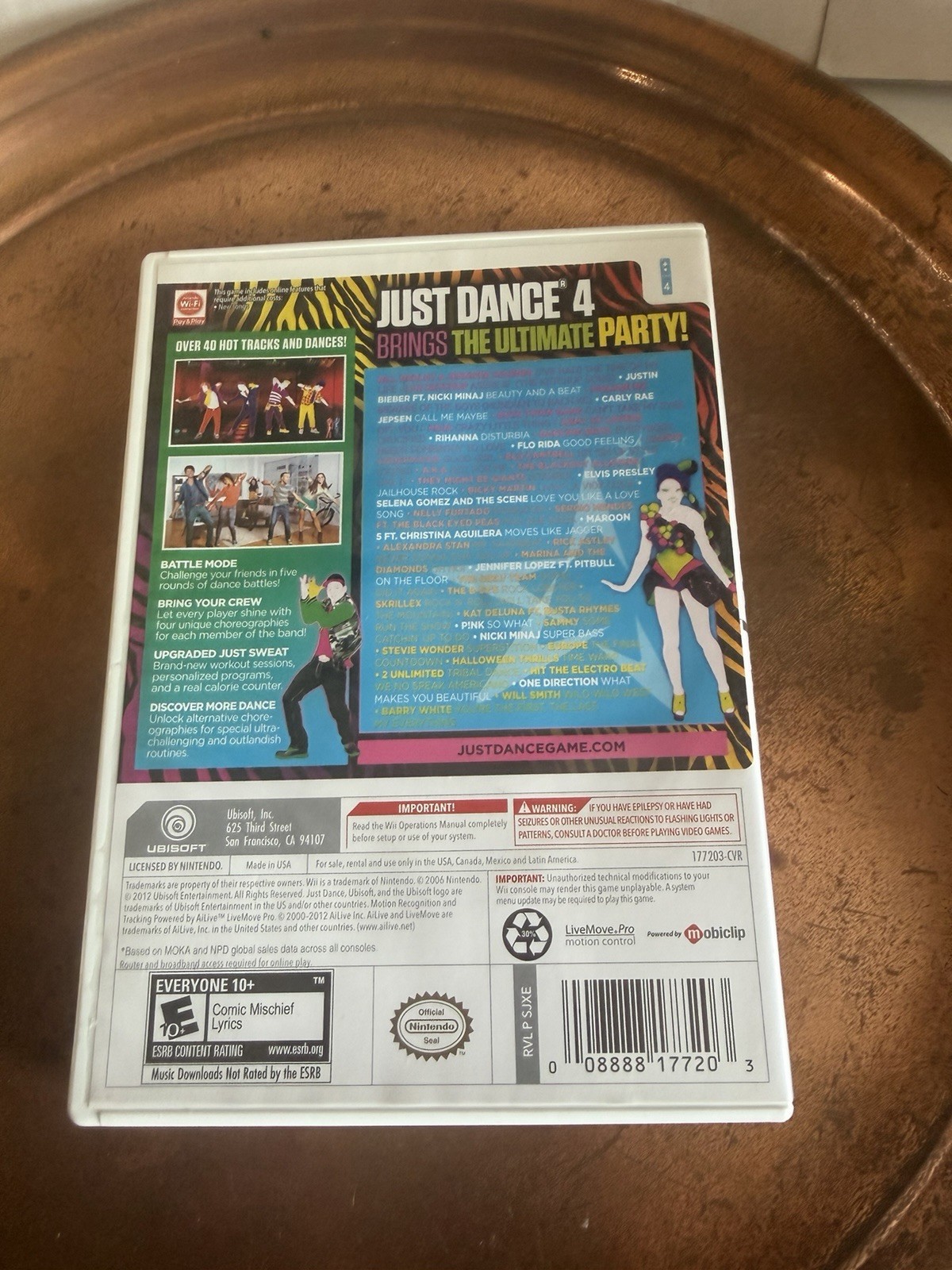 Just Dance 4 (Nintendo Wii, 2012)