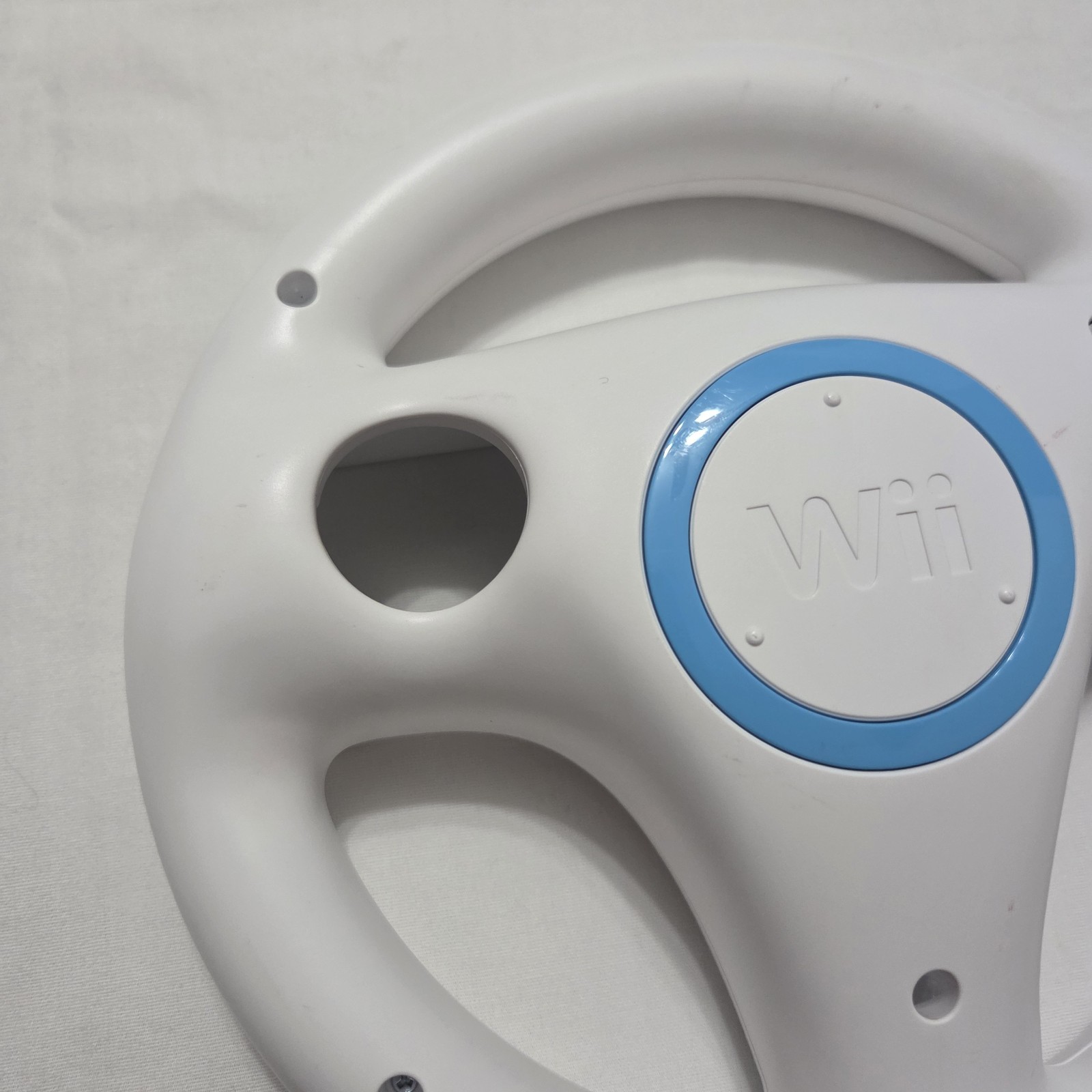Lot of 2 Genuine Nintendo Wii Wheel Mario Kart White RVL-024