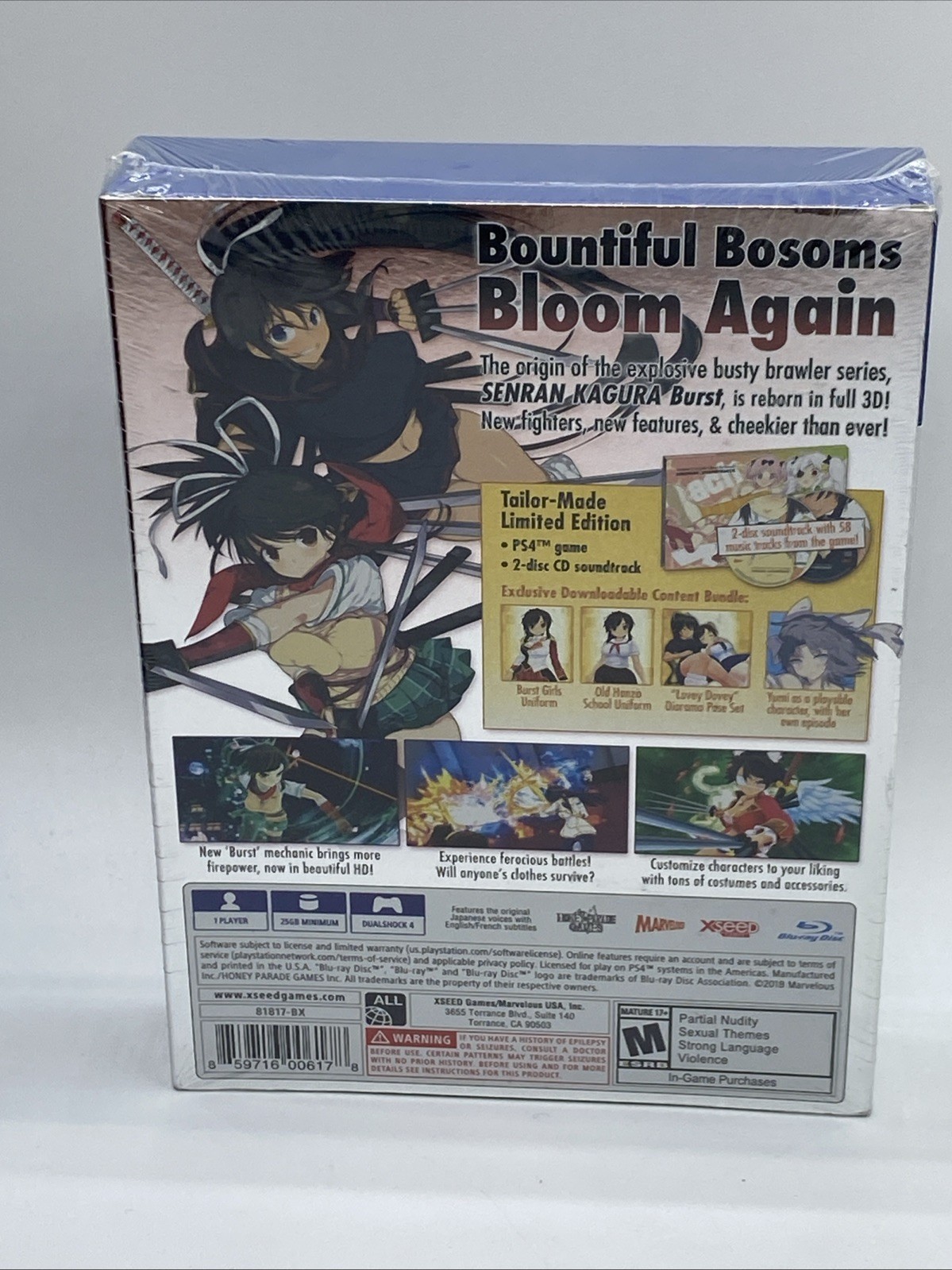 B6 Senran Kagura Burst Re NEWAL tailormade special Edition Playstation 4 PS4 NEW