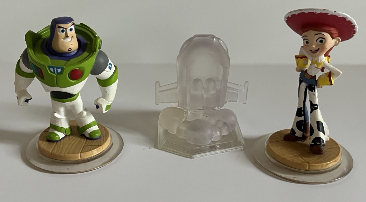 Lot of 3 Disney Infinity 1.0 Toy Story Jessie Buzz Lightyear & Crystal Figure