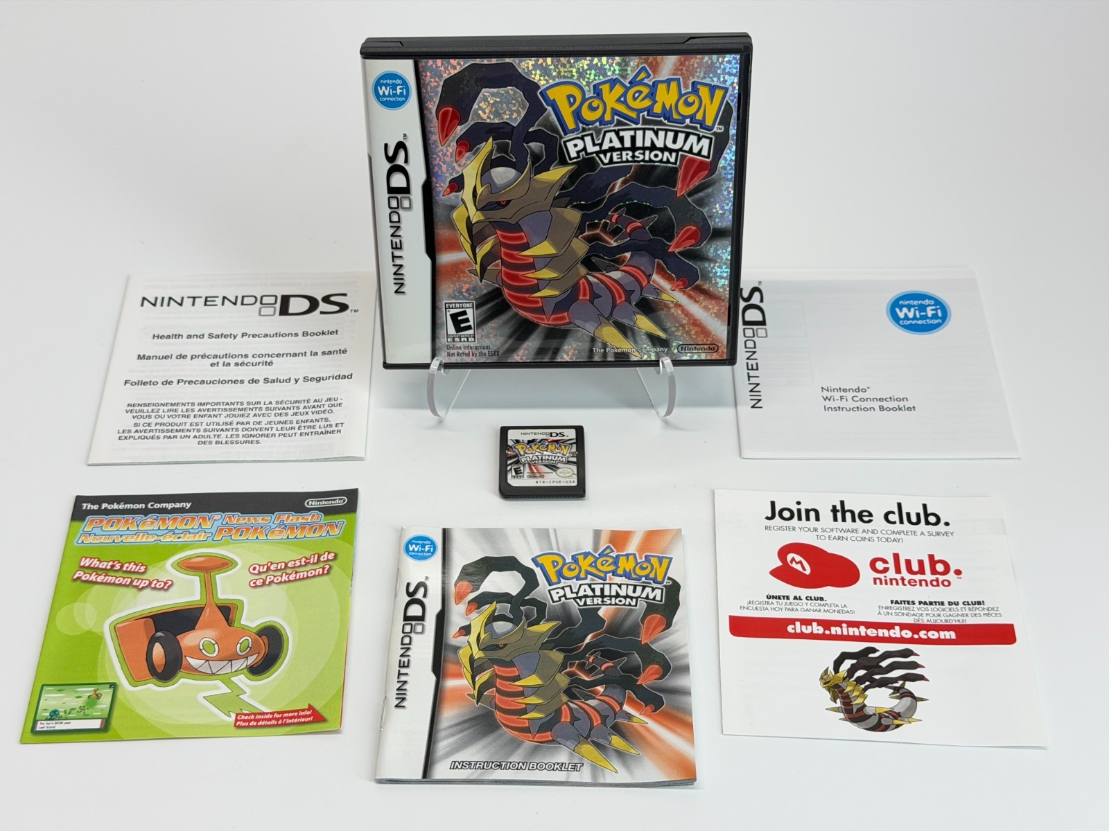 Pokemon Platinum Version (Nintendo DS) Complete w/Green Insert Authentic